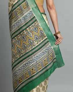 beige-and-contrast-green-colour-bagru-printed-vegan-silk-saree-hny0502-d