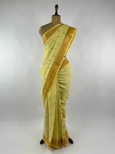 yellow-colour-linen-embroidery-saree-hny0116-b