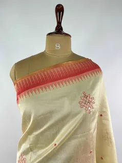 BEIGE COLOUR CHAMPA SILK EMBROIDERY SAREE3