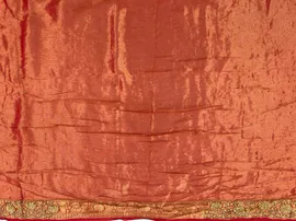 RED COLOUR KHADDI GEORGETTE SAREE5