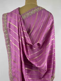 LAVENDAR COLOUR SOFT SILK EMBROIDERY SAREE4