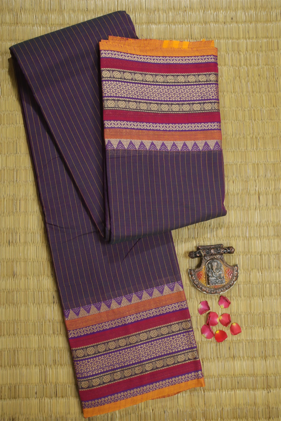 purple-vertical-stripes-temple-ruthratcham-traditional-chettinad-checked-saree-ck002376-a