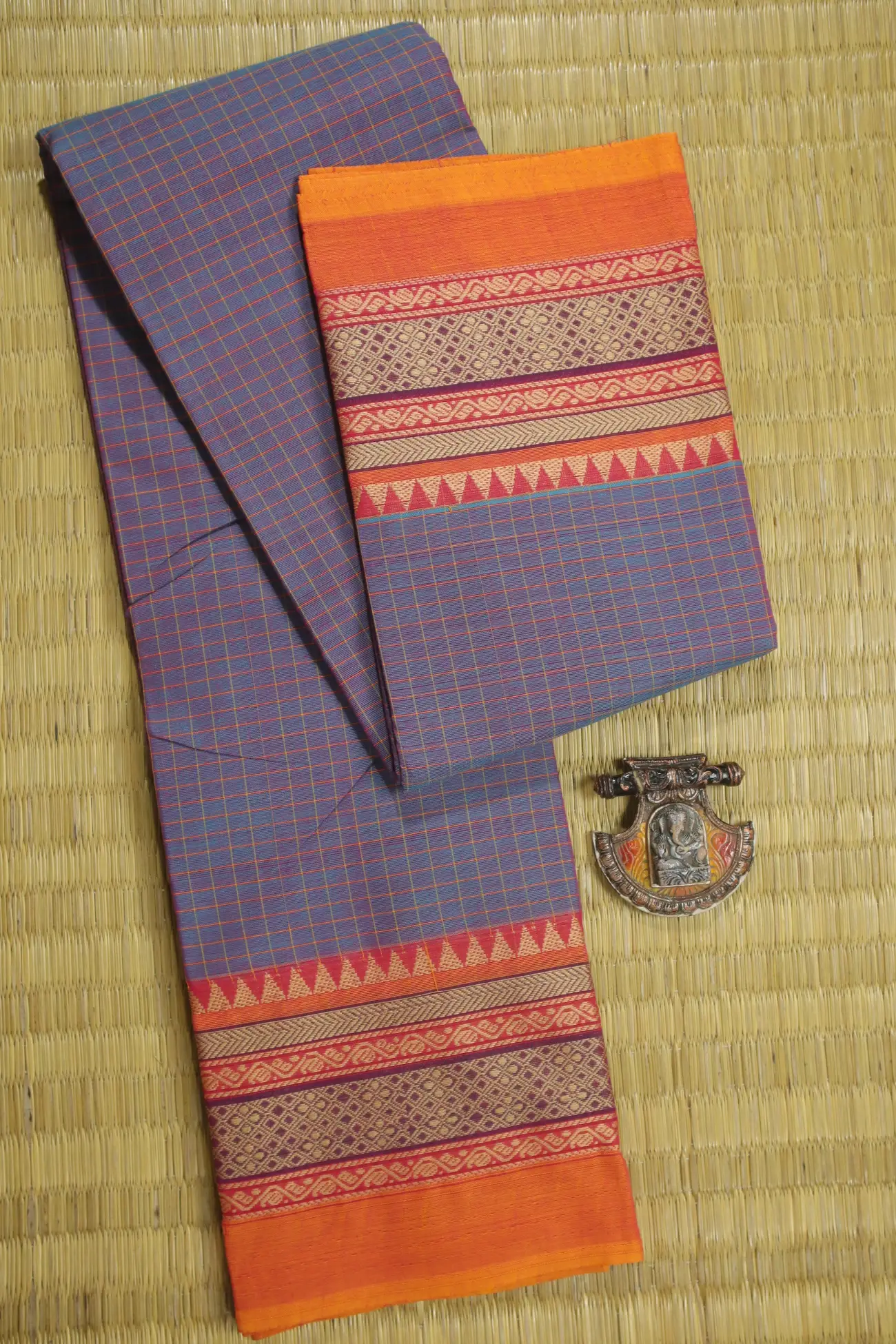 corn-flower-blue-temple-traditional-chettinad-checked-saree-ck002378-a