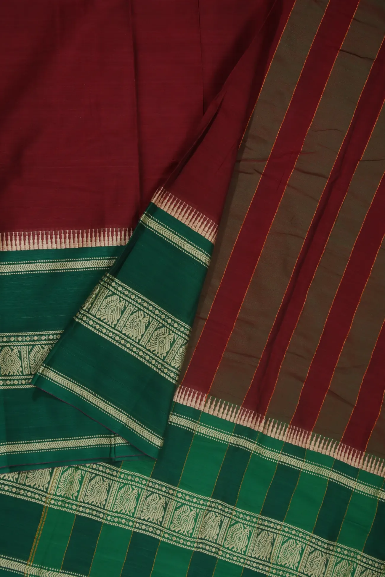 magenta-no-design-high-quality-narayanpet-cotton-saree-pk002421-b