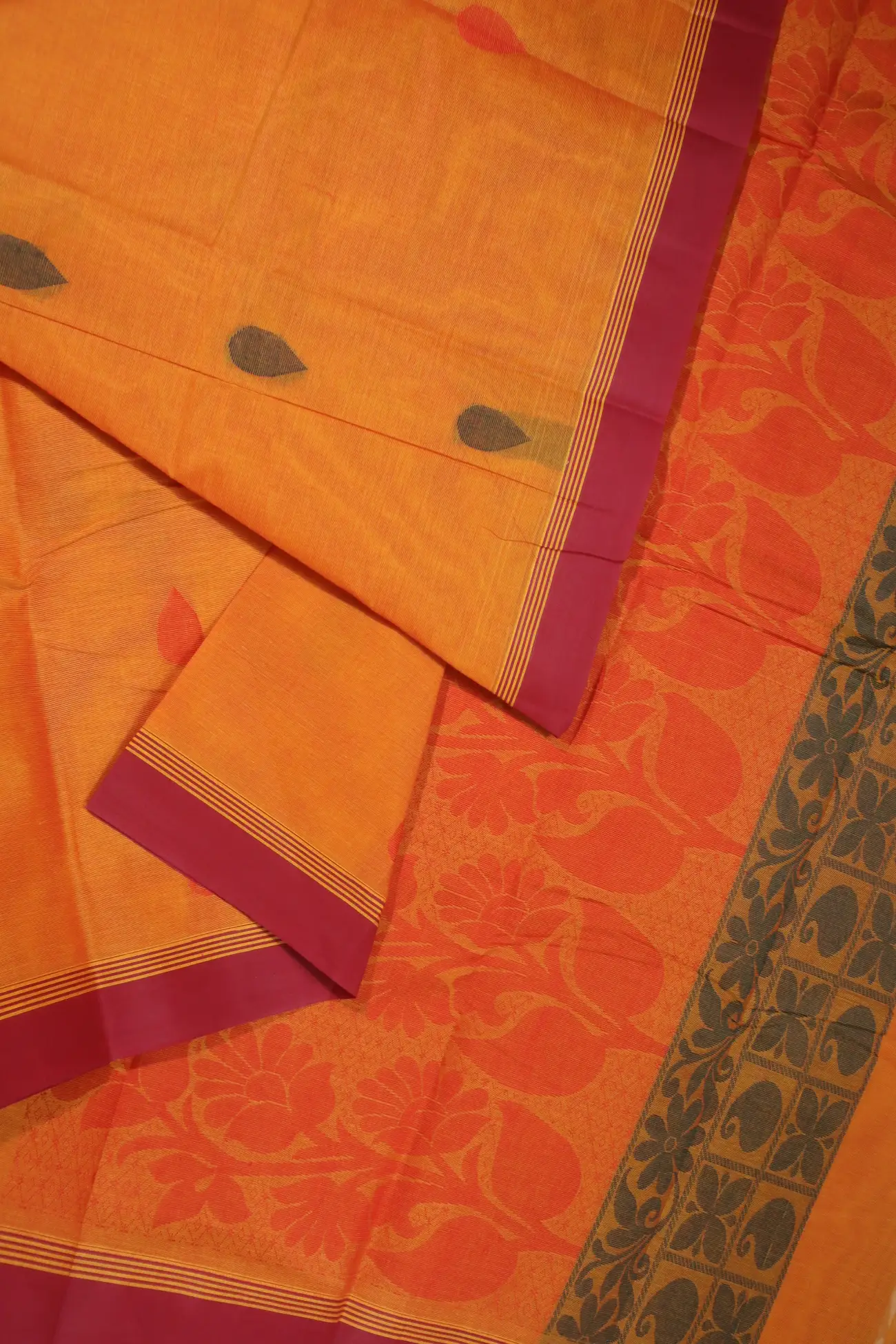 orange-rain-drops-coimbatore-cotton-saree-cbe000244-b