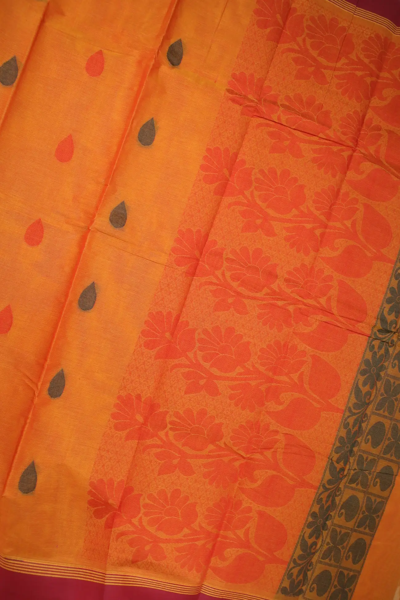 orange-rain-drops-coimbatore-cotton-saree-cbe000244-c