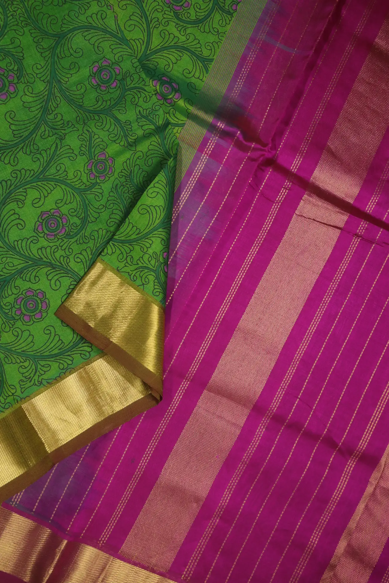 green-flowers-bavanji-border-kanchi-silk-cotton-saree-sc002742-c