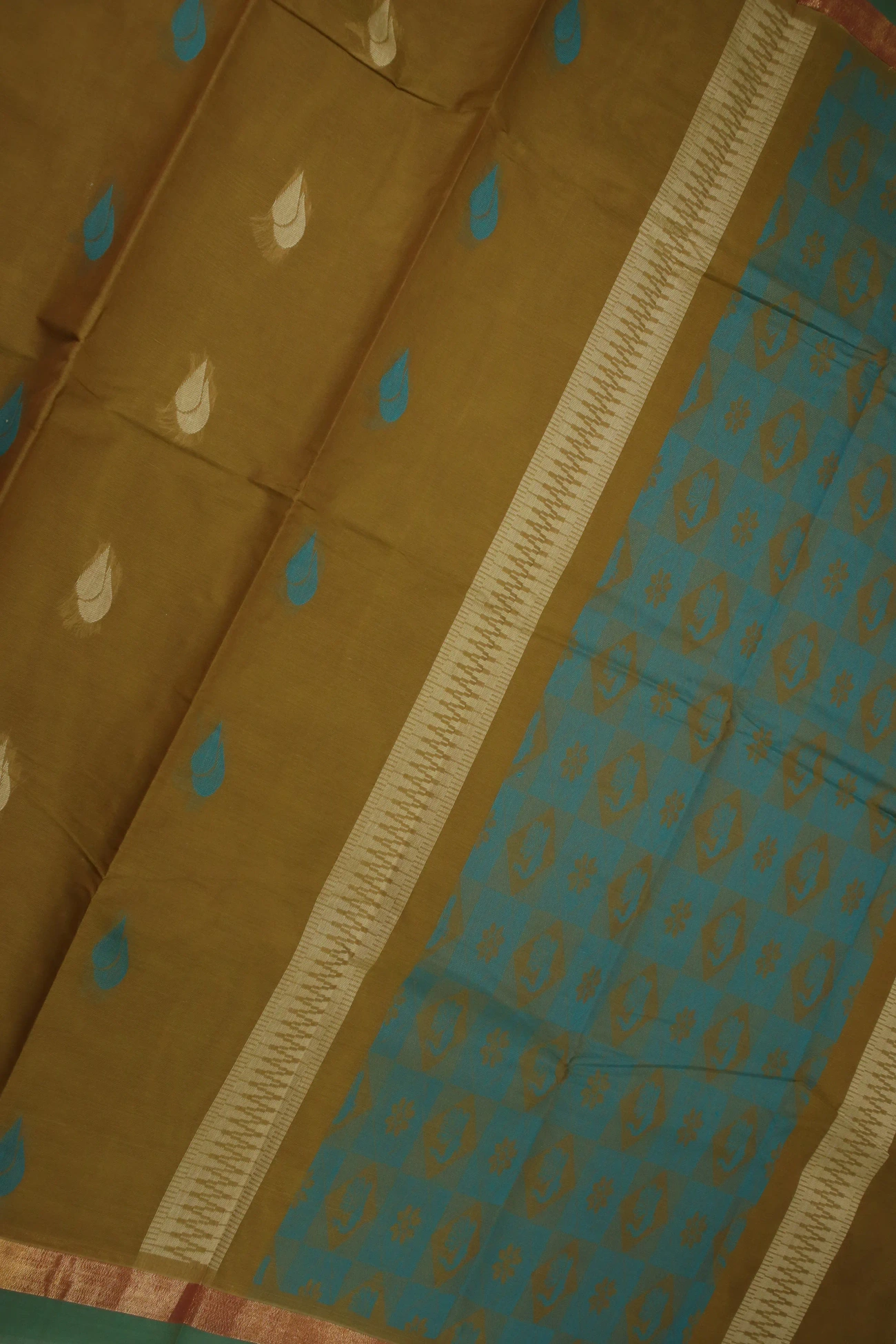 dark-khaki-rain-drops-coimbatore-cotton-saree-cbe000262-c