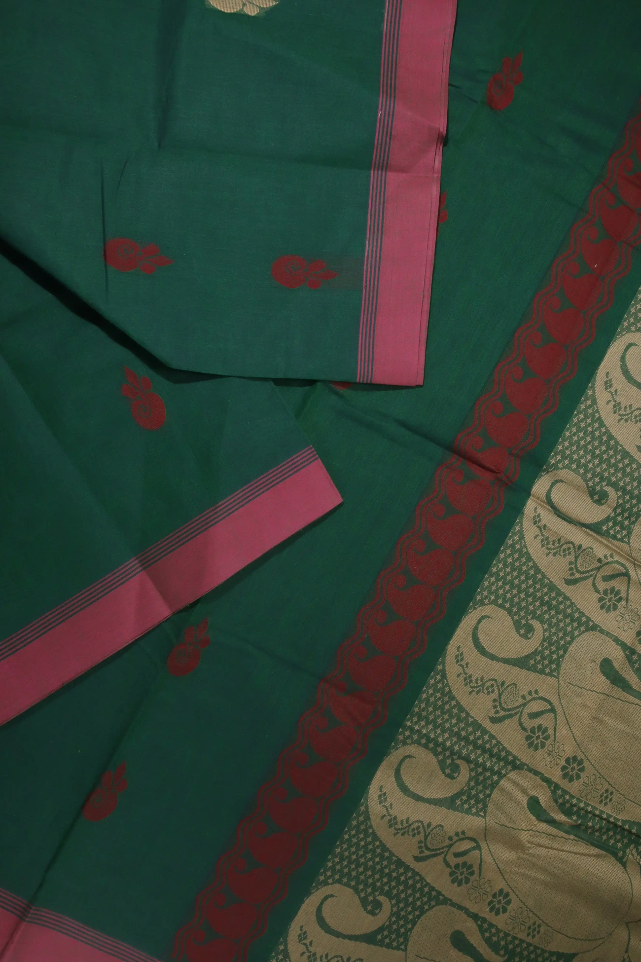 dark-green-flower-coimbatore-cotton-saree-cbe000260-b