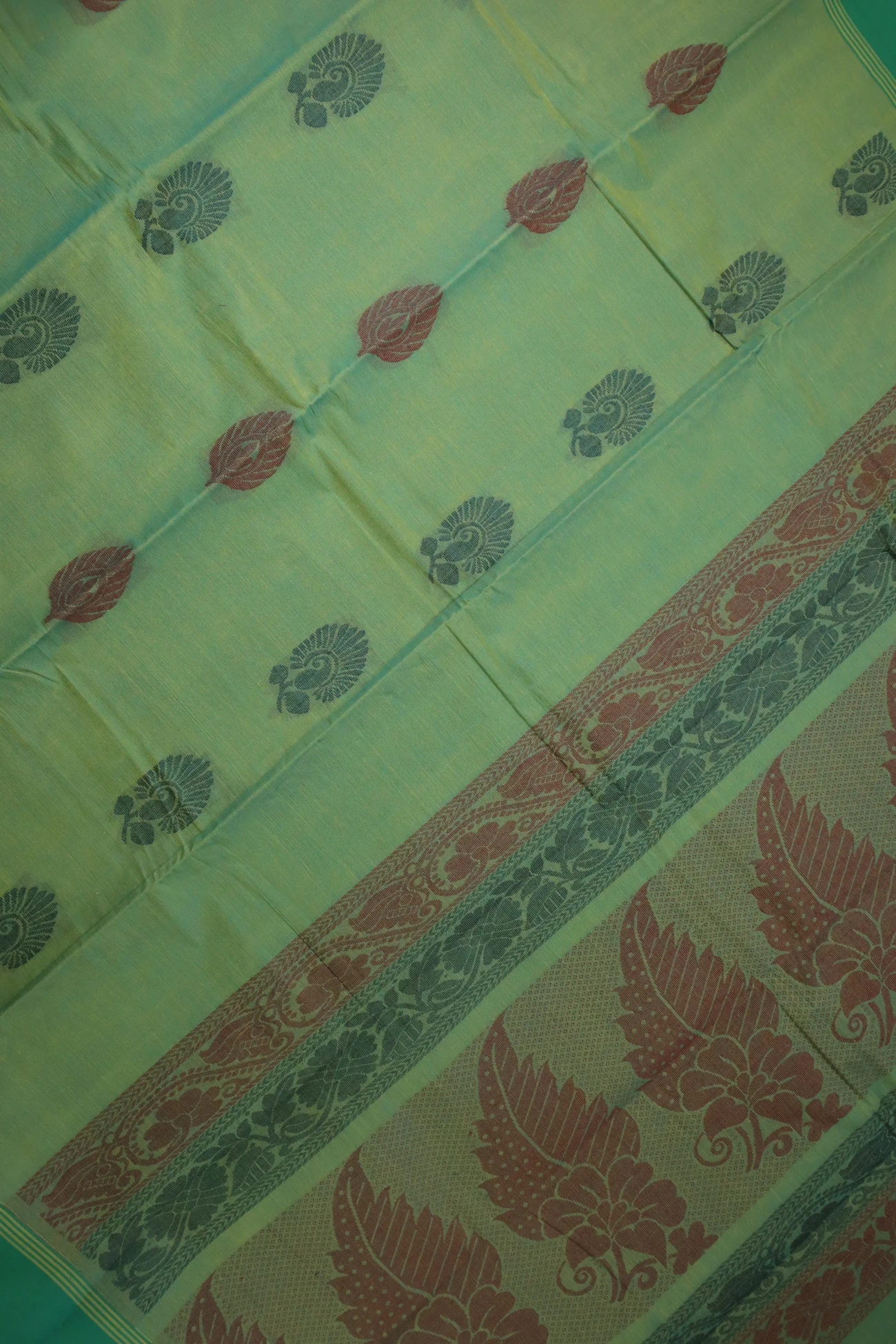 lime-green-flower-coimbatore-cotton-saree-cbe000233-c