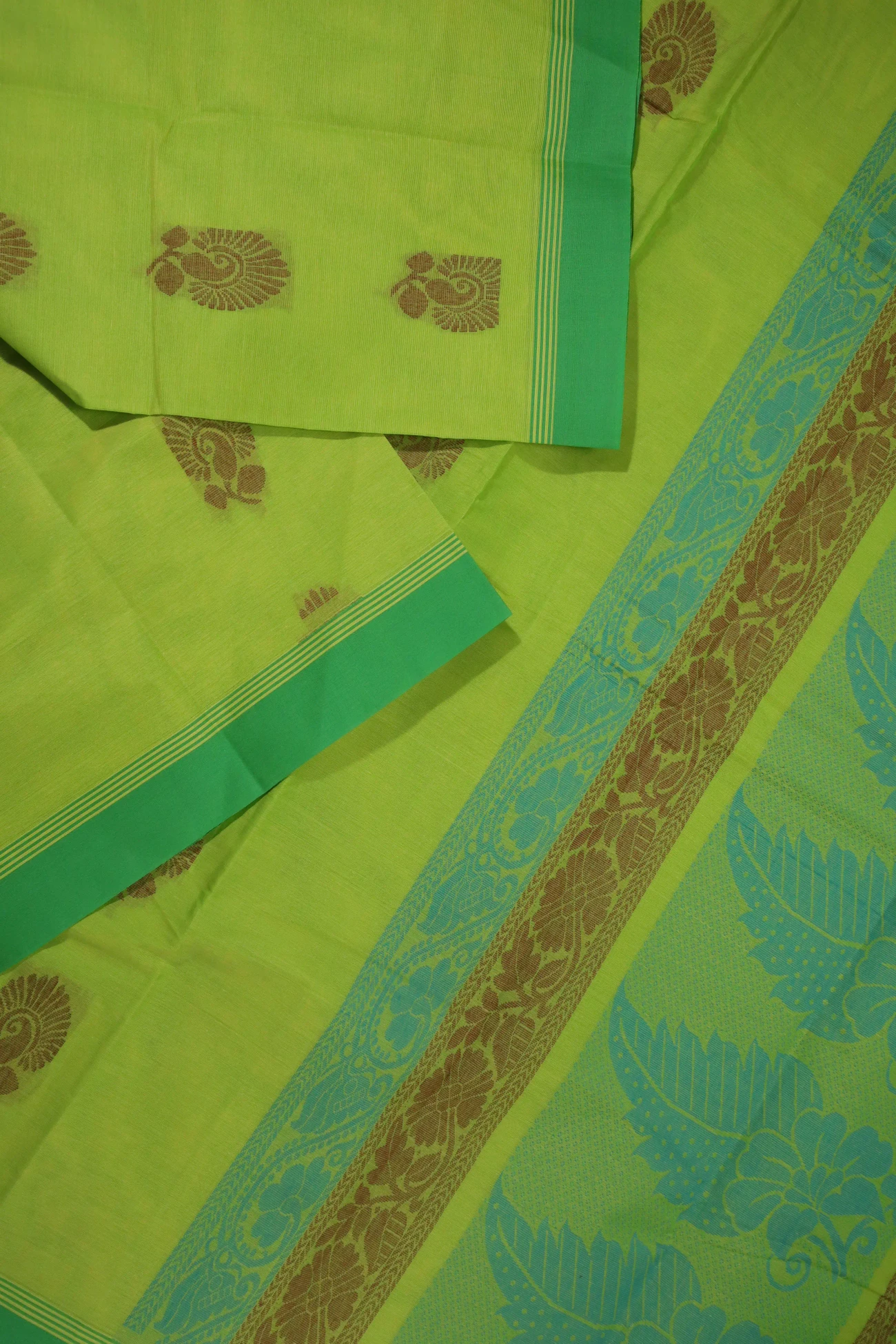 lime-green-flower-coimbatore-cotton-saree-cbe000246-b