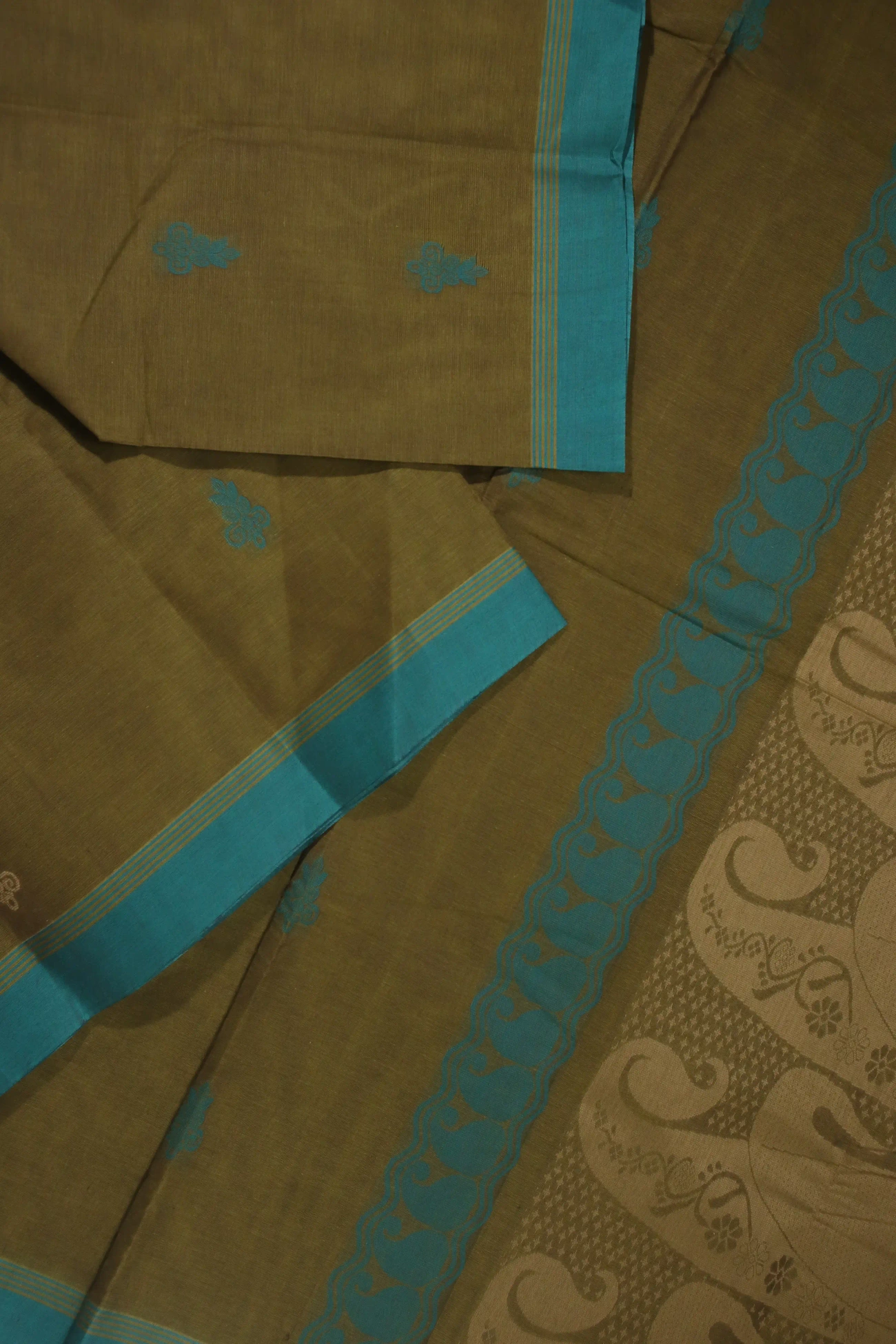 dark-khaki-flower-coimbatore-cotton-saree-cbe000228-b