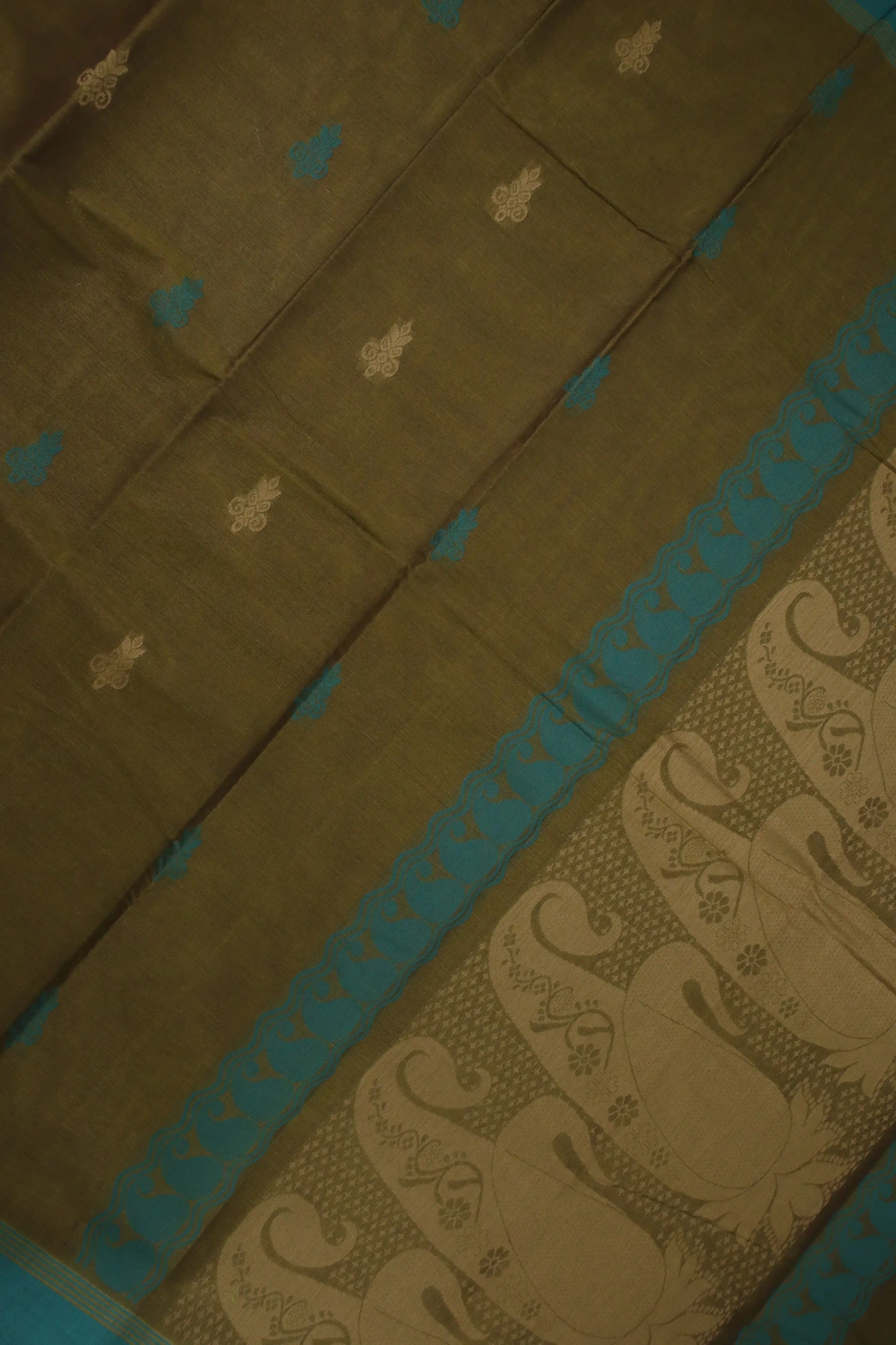 dark-khaki-flower-coimbatore-cotton-saree-cbe000228-c