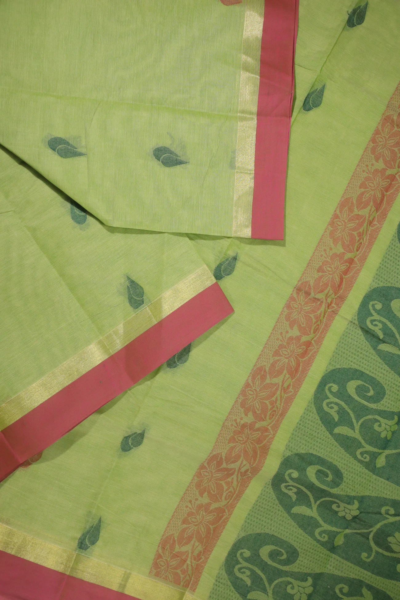 lime-green-rain-drops-mallimokku-coimbatore-cotton-saree-cbe000232-b