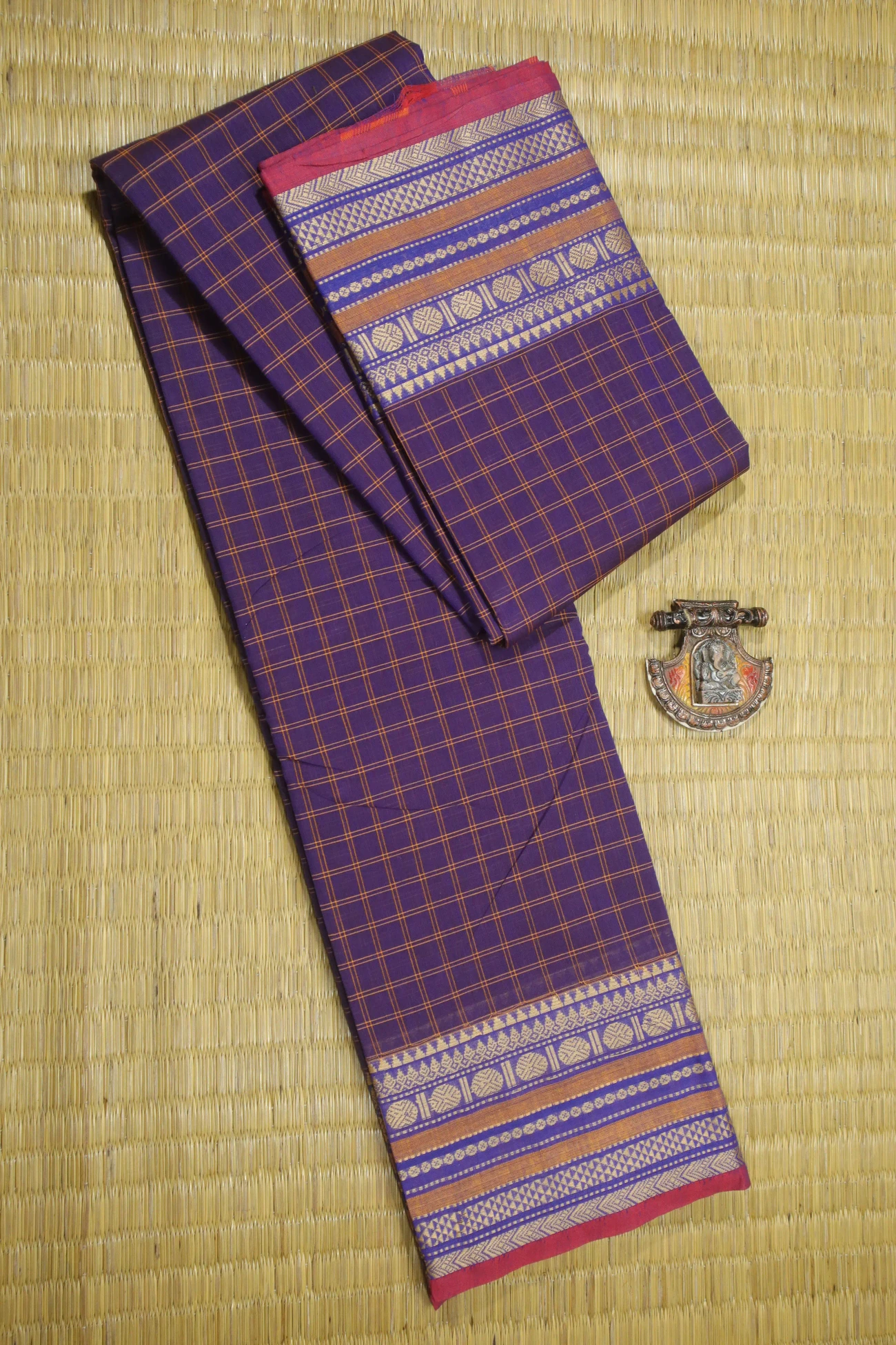 purple-temple-ruthratcham-checked-saree-ck002408-a