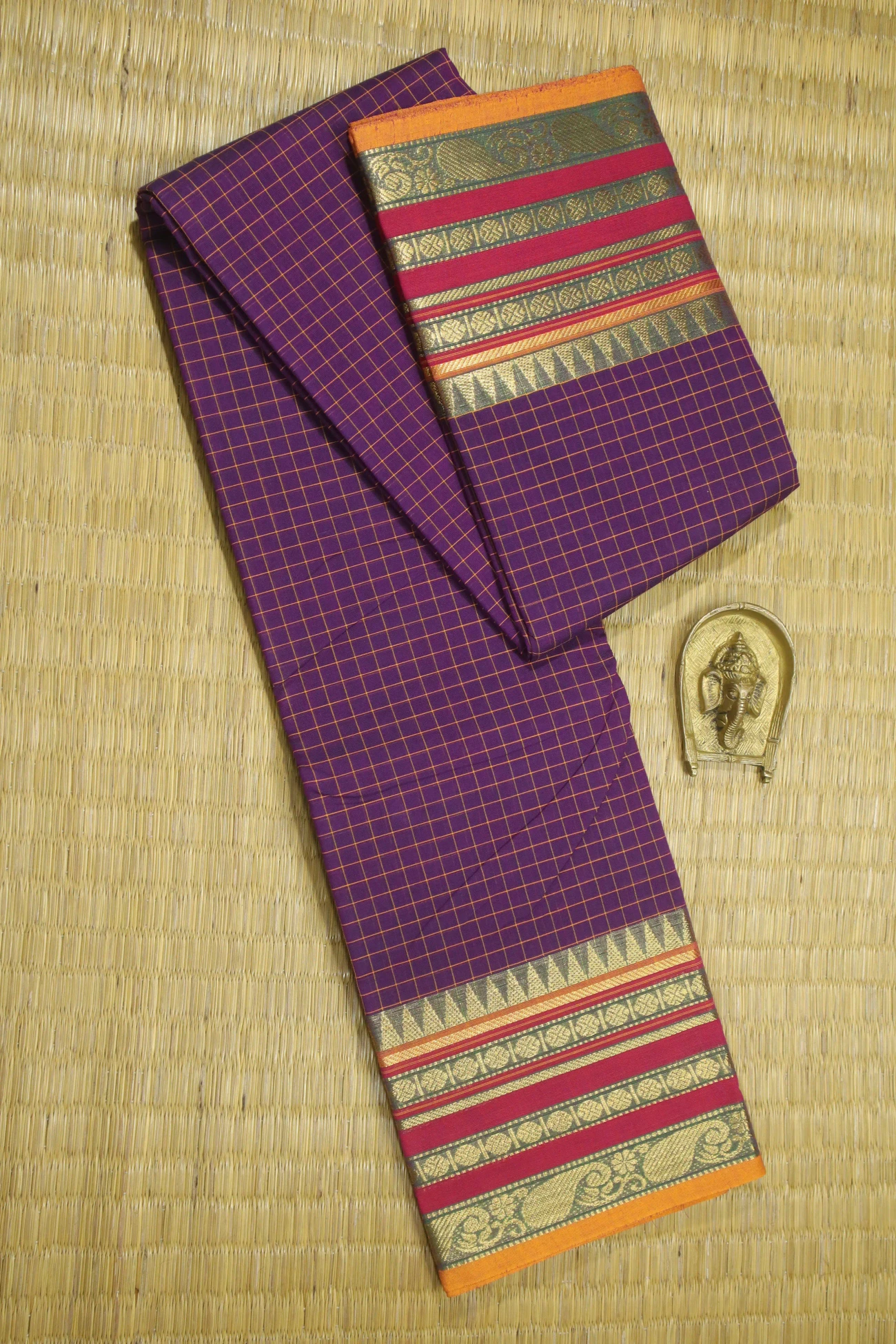 purple-temple-ruthratcham-checked-saree-ck002358-a