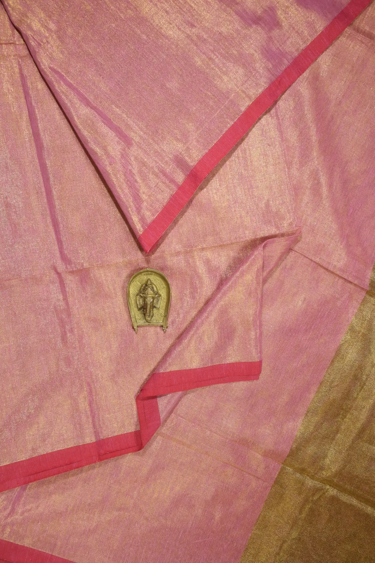 light-pink-plain-bengal-saree-kh001820-a