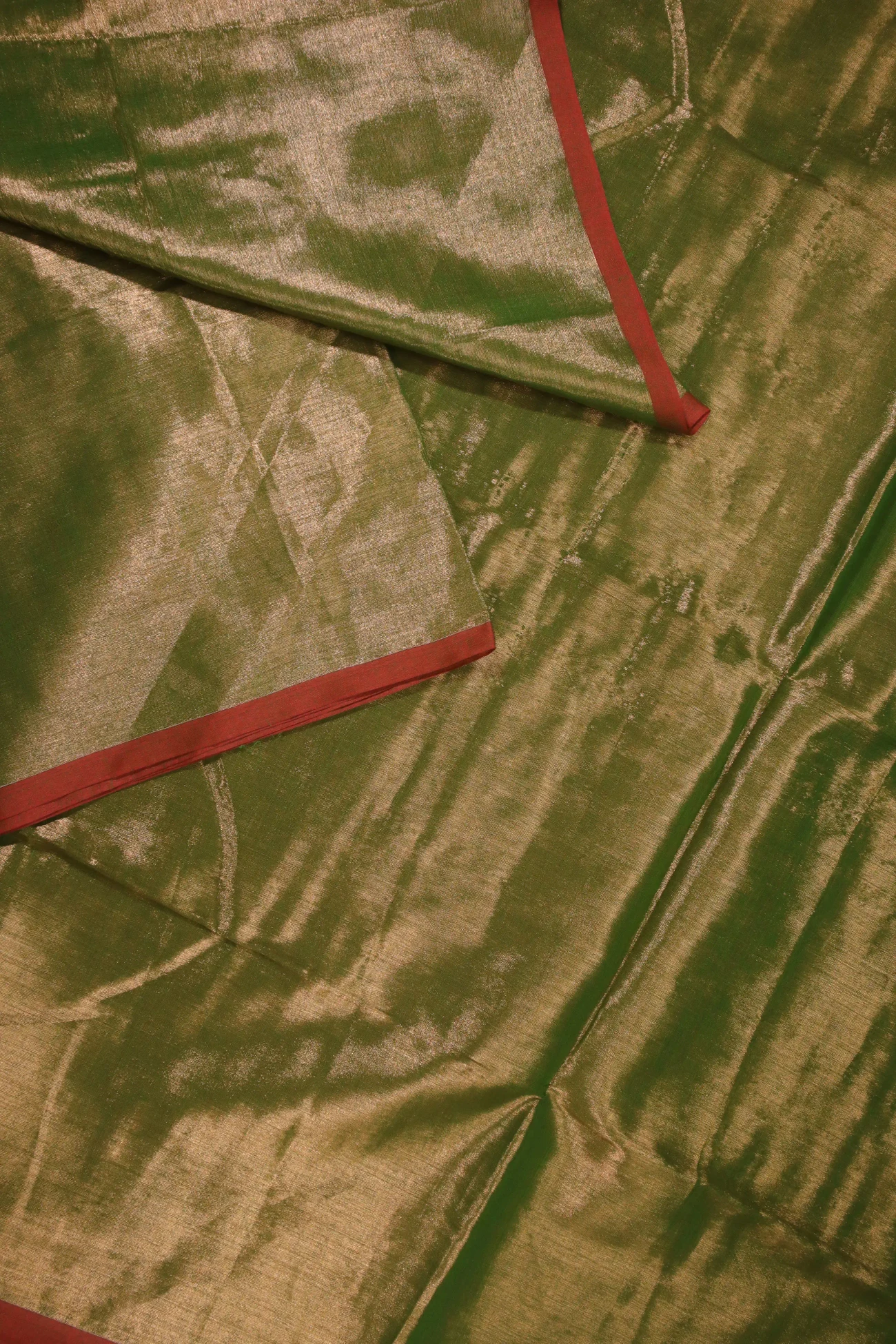 green-plain-bengal-saree-kh001809-b