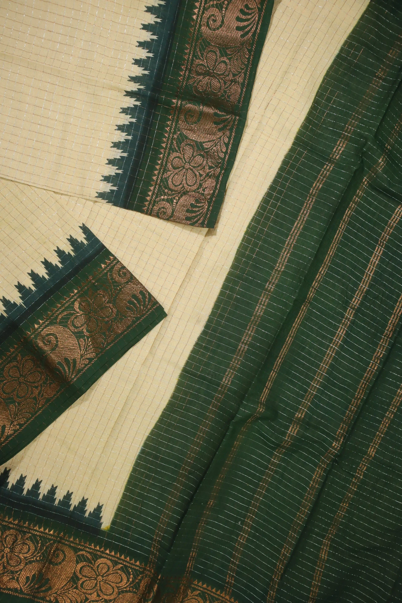 wheat-checked-flower-mango-madurai-sungudi-saree-ss005801-b