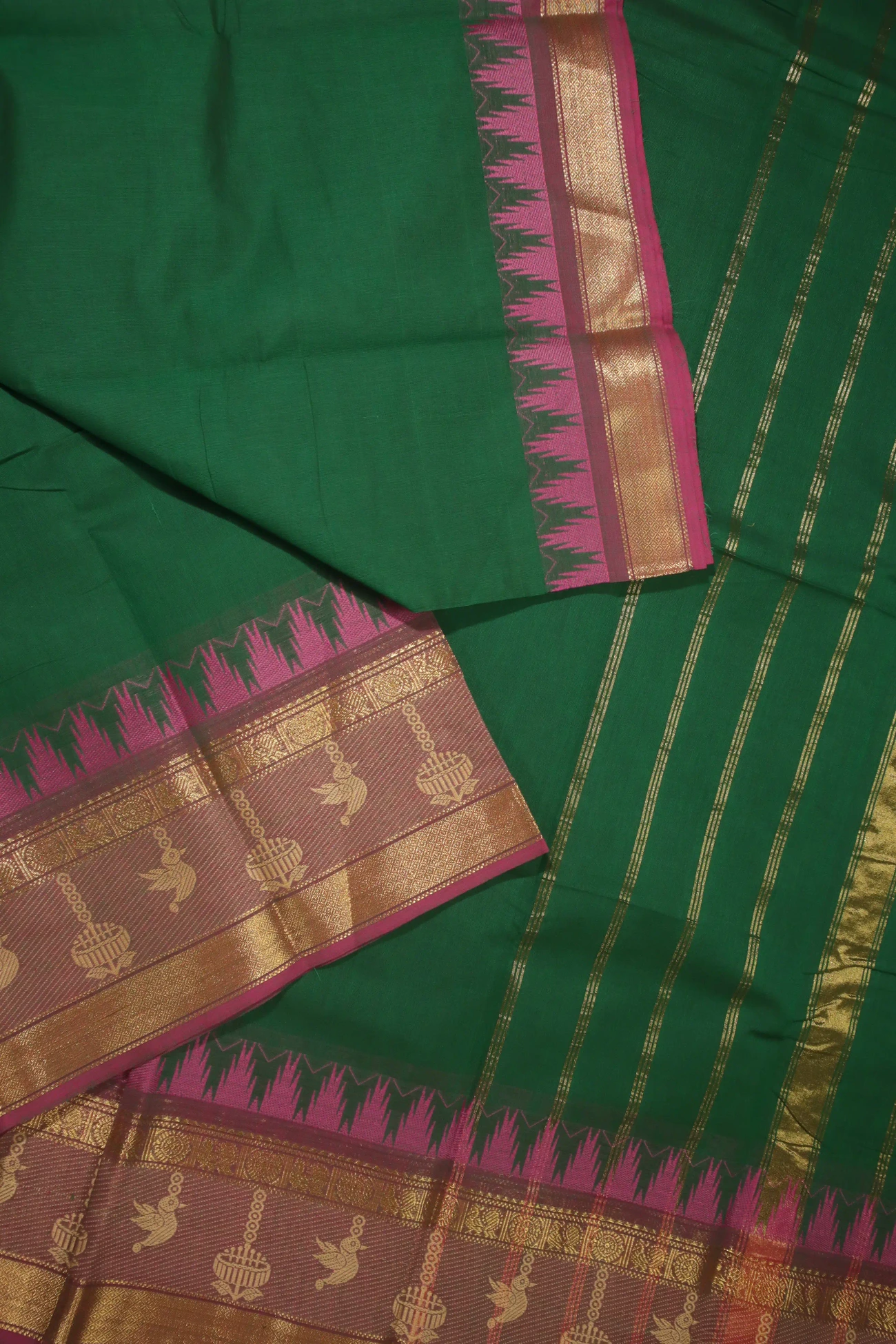 dark-green-thalampoo-reku-parrot-grand-chettinad-saree-gc001510-b