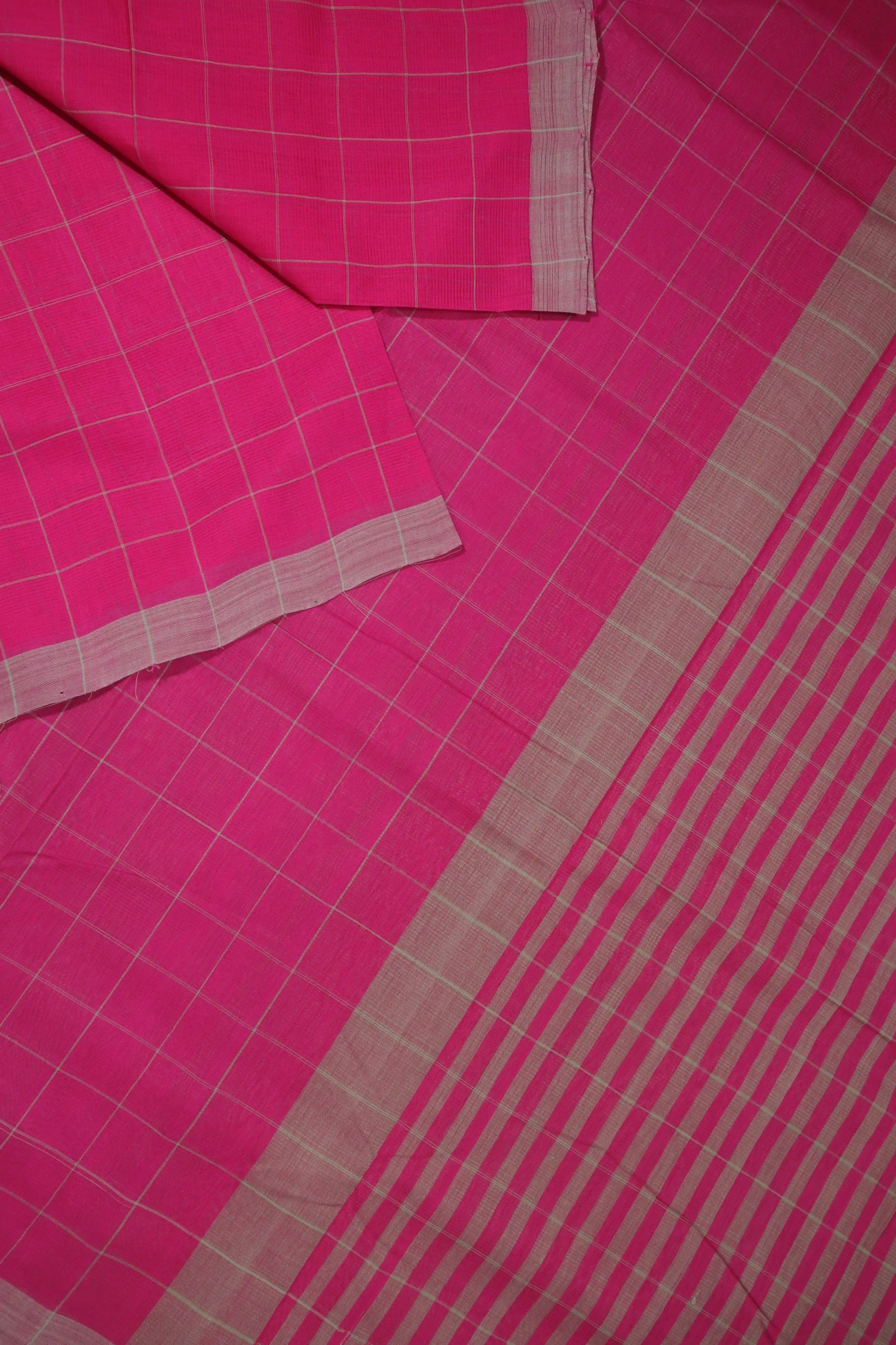 deep-pink-checked-mangalagiri-sarees-ml002405-b