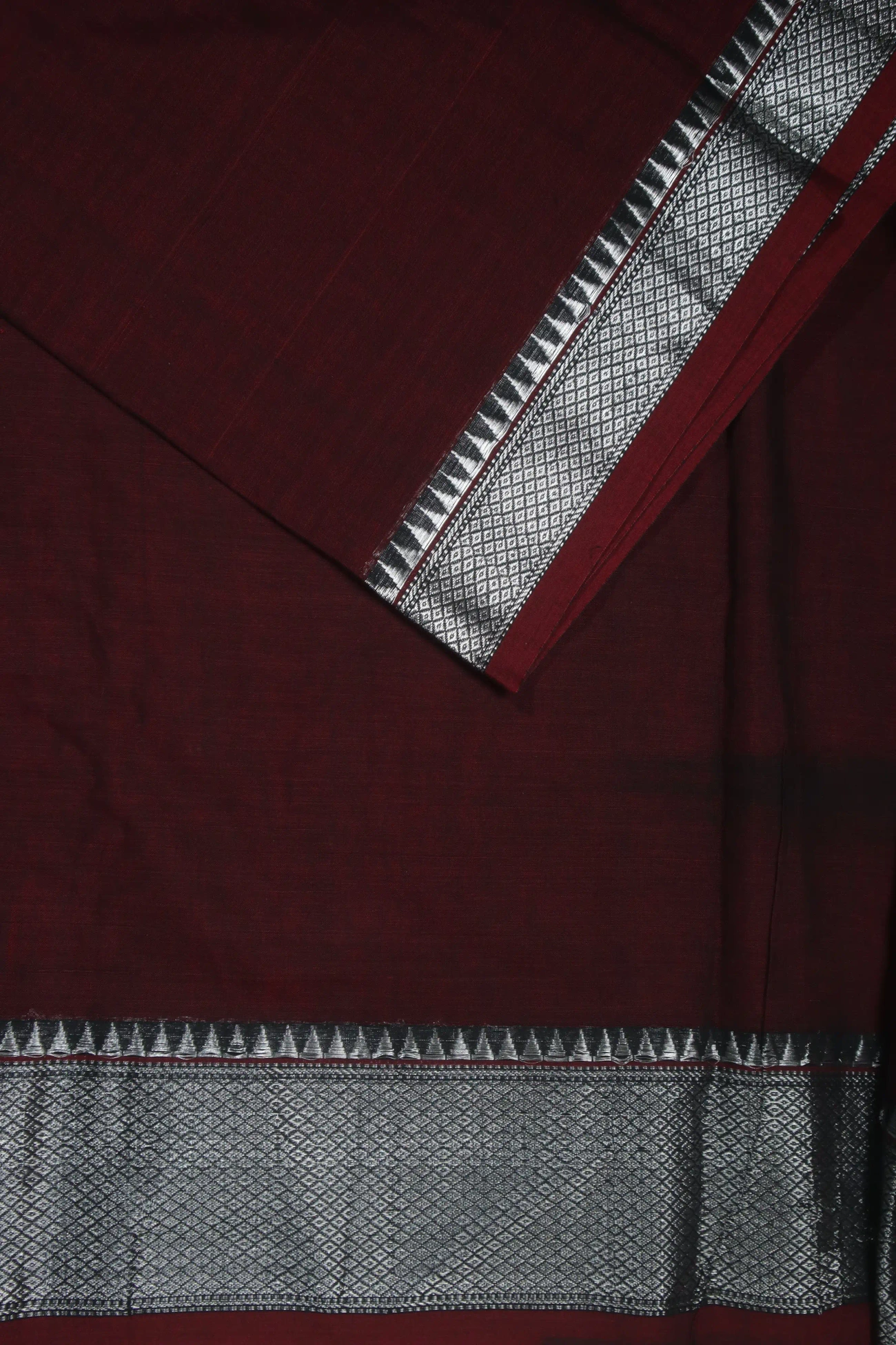 maroon-bavanji-border-narayanpet-fabric-pf000016-a