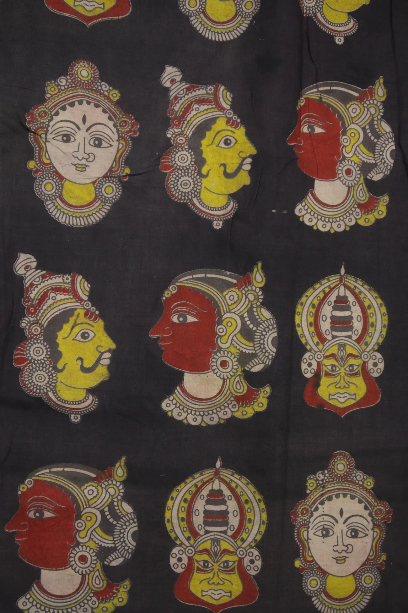 dark-gray-doll-kalamkari-fabric-kf000008-a