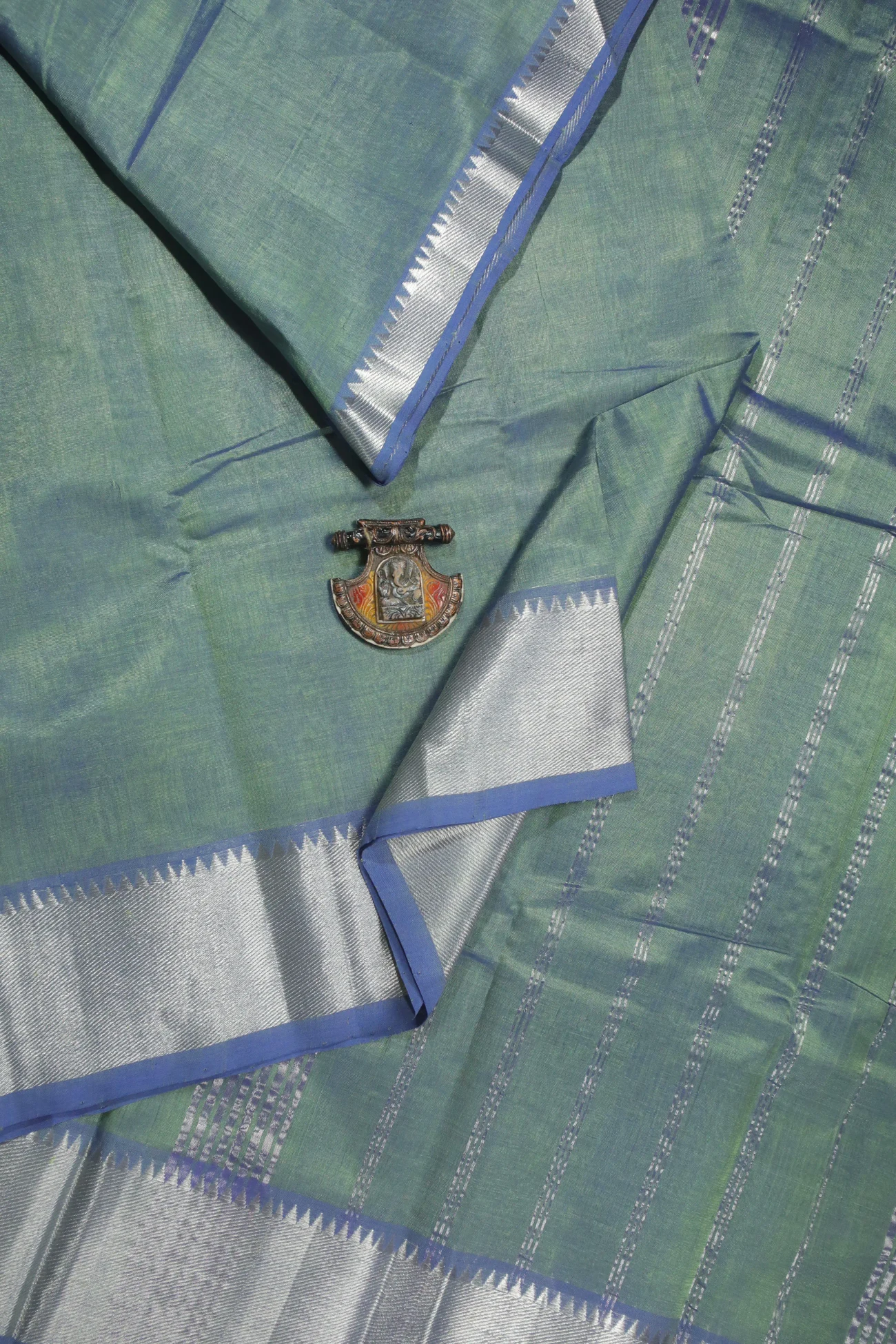 steel-blue-bavanji-border-mangalagiri-silk-cotton-saree-mls000507-b