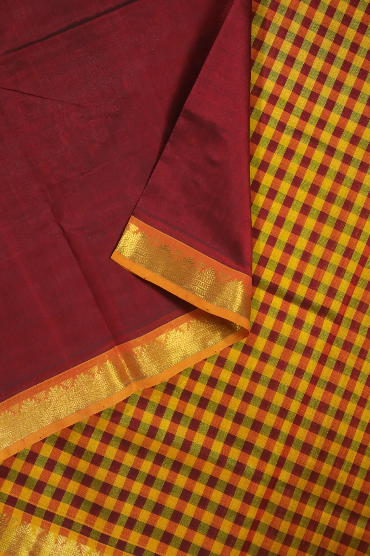 maroon-thalampoo-reku-cotton-silk-saree-sc002744-d