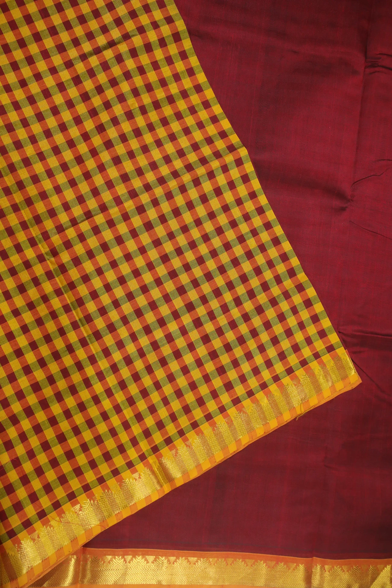 maroon-thalampoo-reku-cotton-silk-saree-sc002744-e