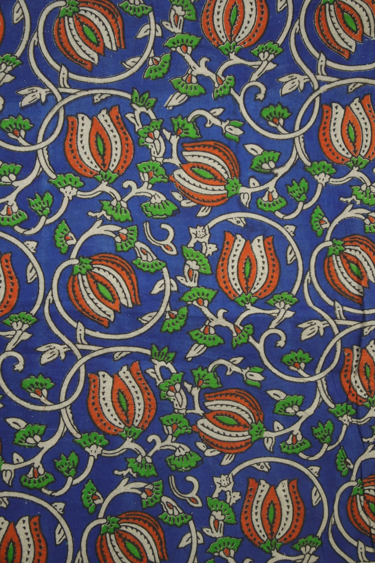 blue-flower-kalamkari-fabric-kf000044-a