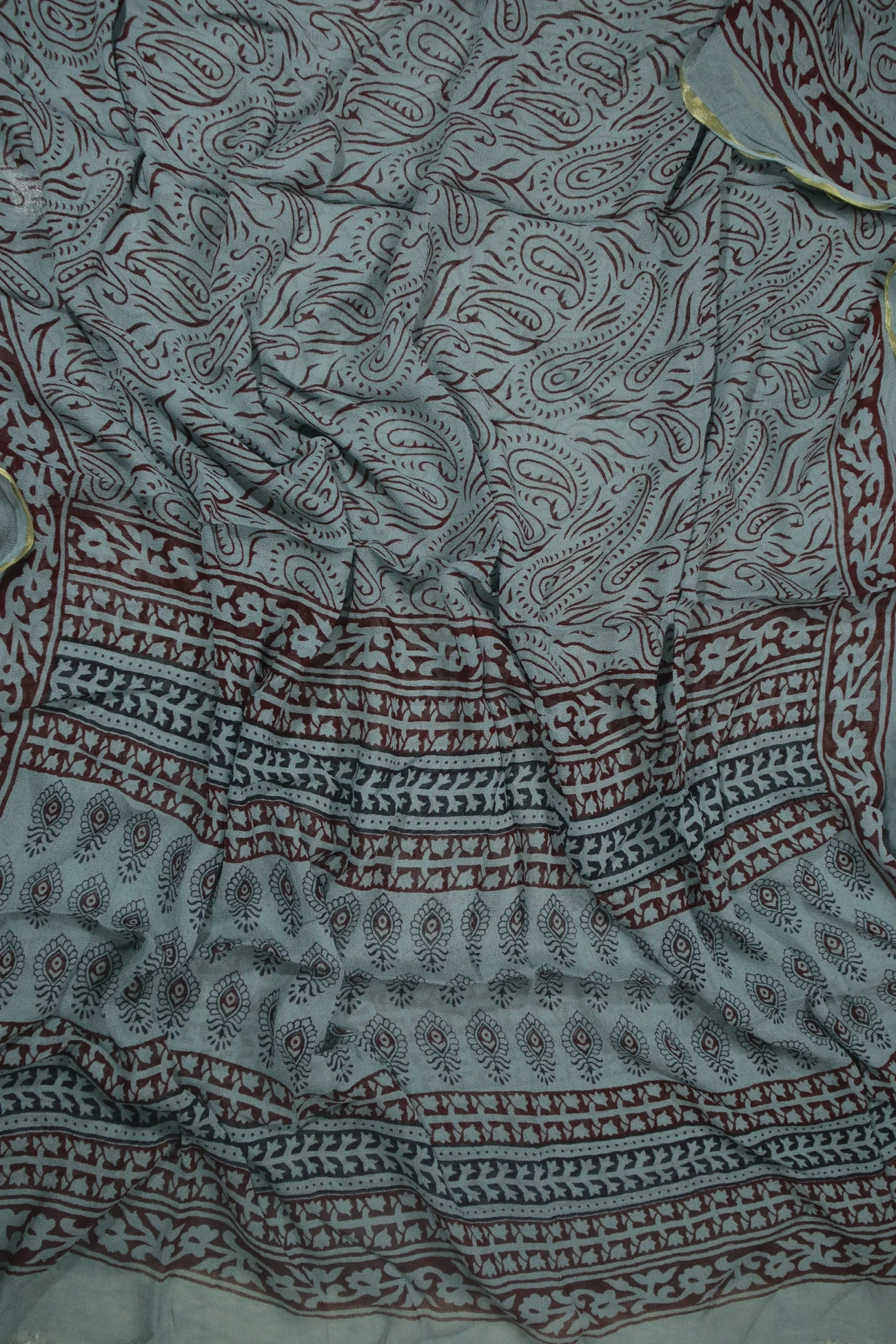 gray-flower-ajrak-cotton-dress-ac000358-b