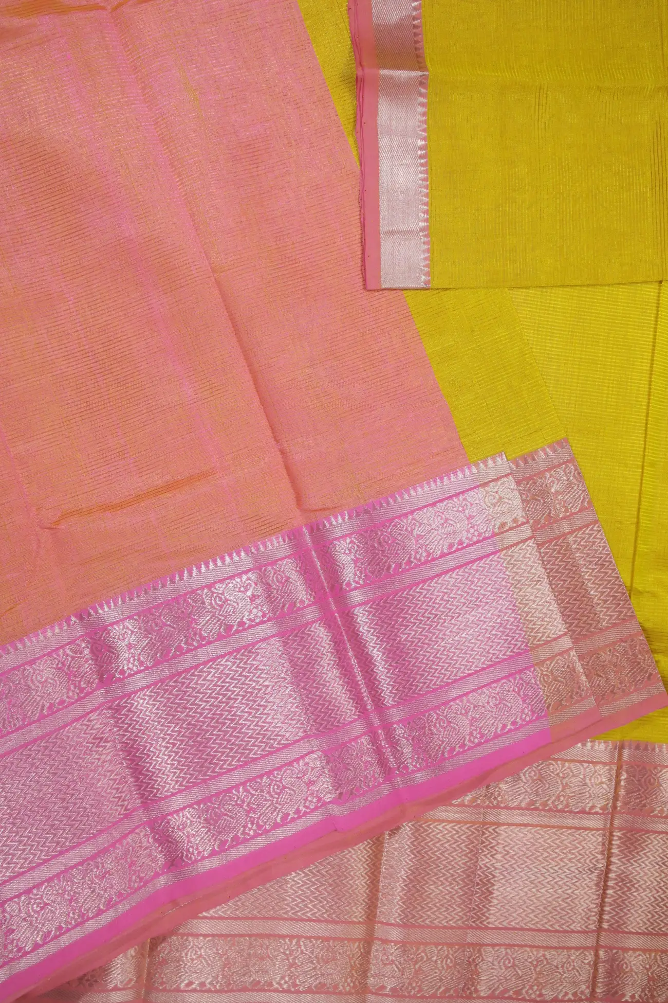 yellow-peacock-mangalagiri-silk-cotton-saree-mls000515-d