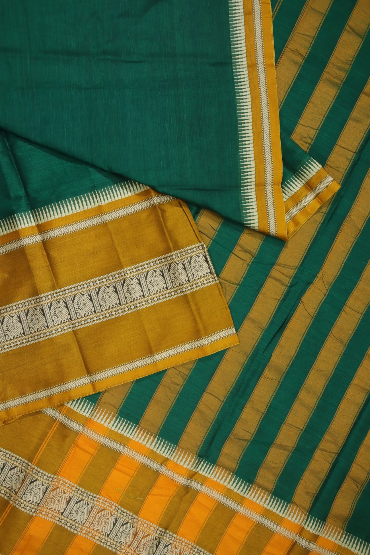 dark-green-peacock-narayanpet-saree-pk002452-b