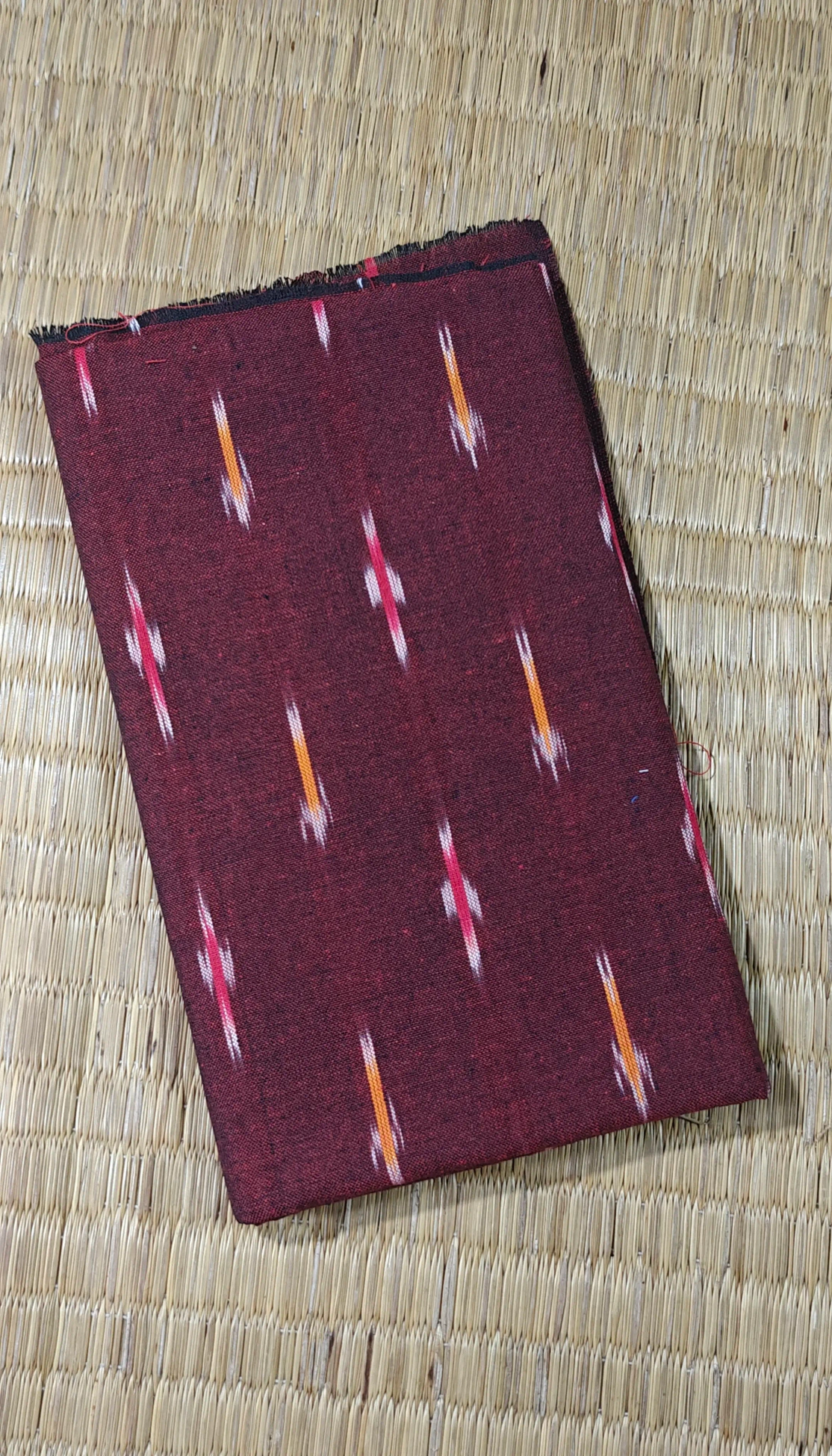 brown-ikat-ikat-fabric-ik000493-a