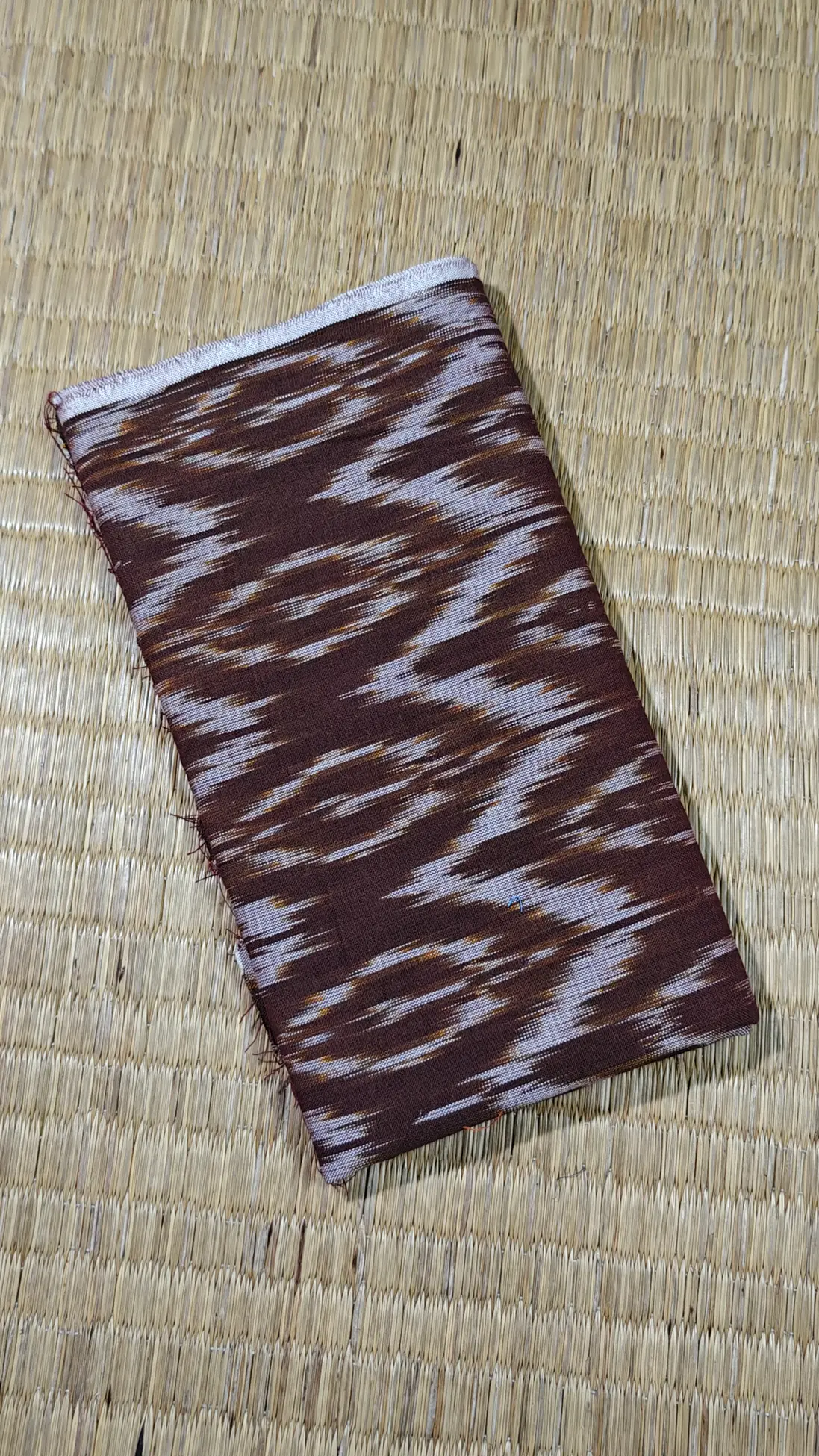 brown-ikat-ikat-fabric-ik000499-a