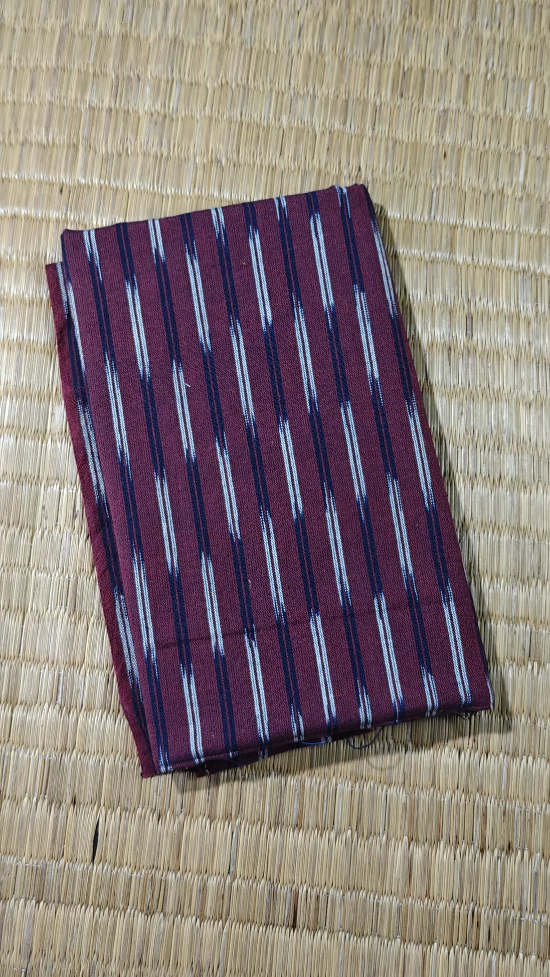 dark-maroon-ikat-ikat-fabric-ik000541-a