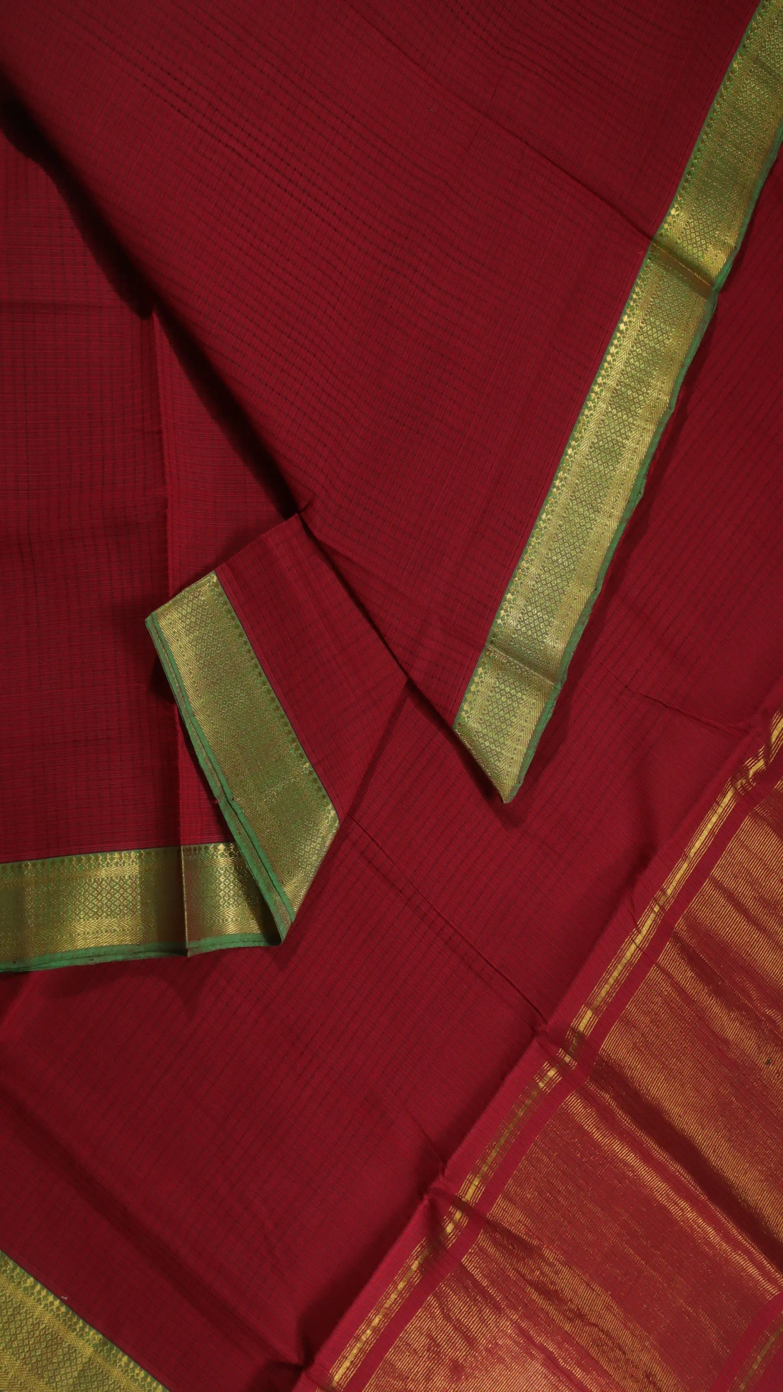 red-missing-checks-mangalagiri-saree-ml002492-b