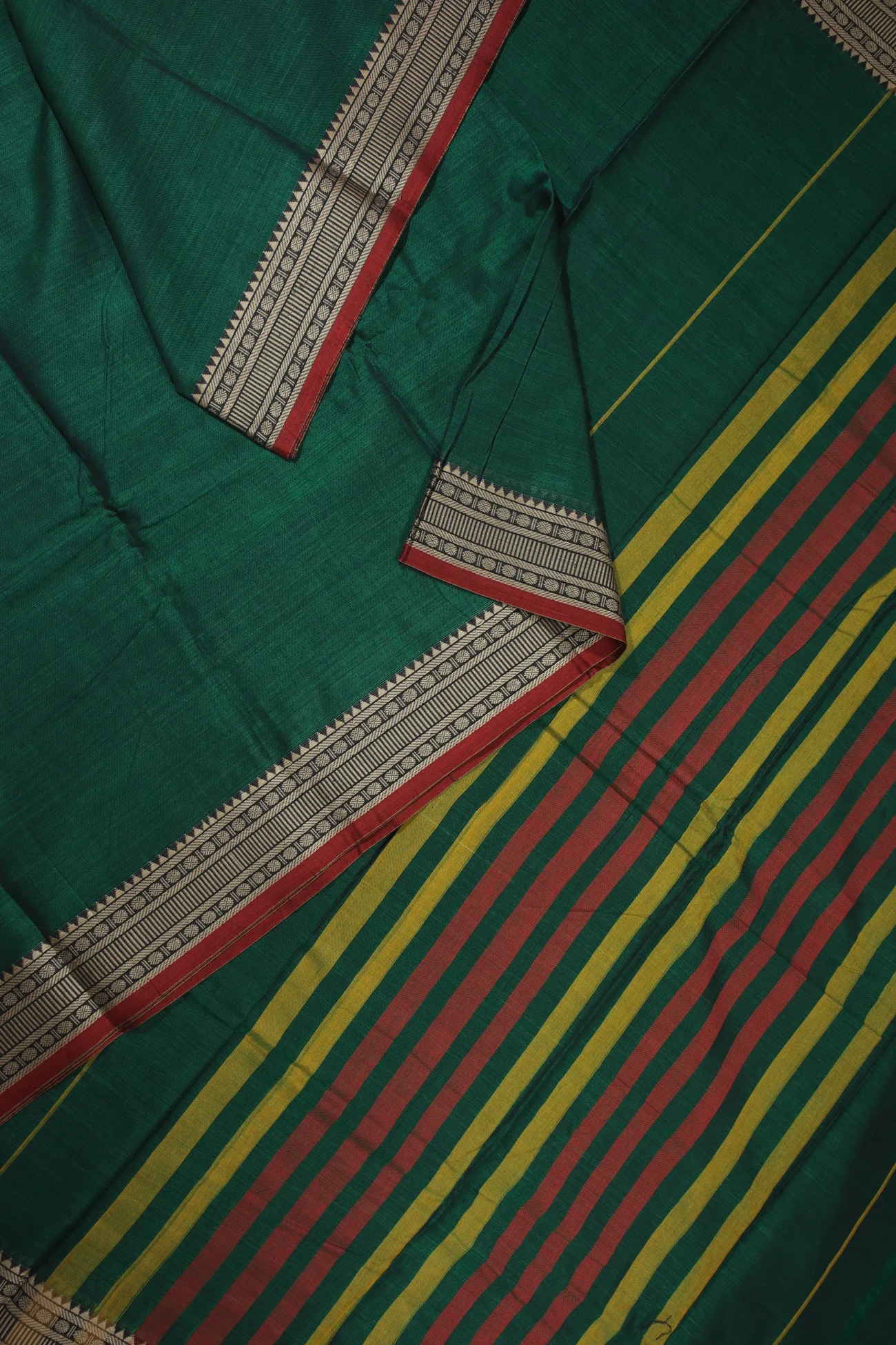 green-ruthratcham-narayanpet-sarees-pk002538-b