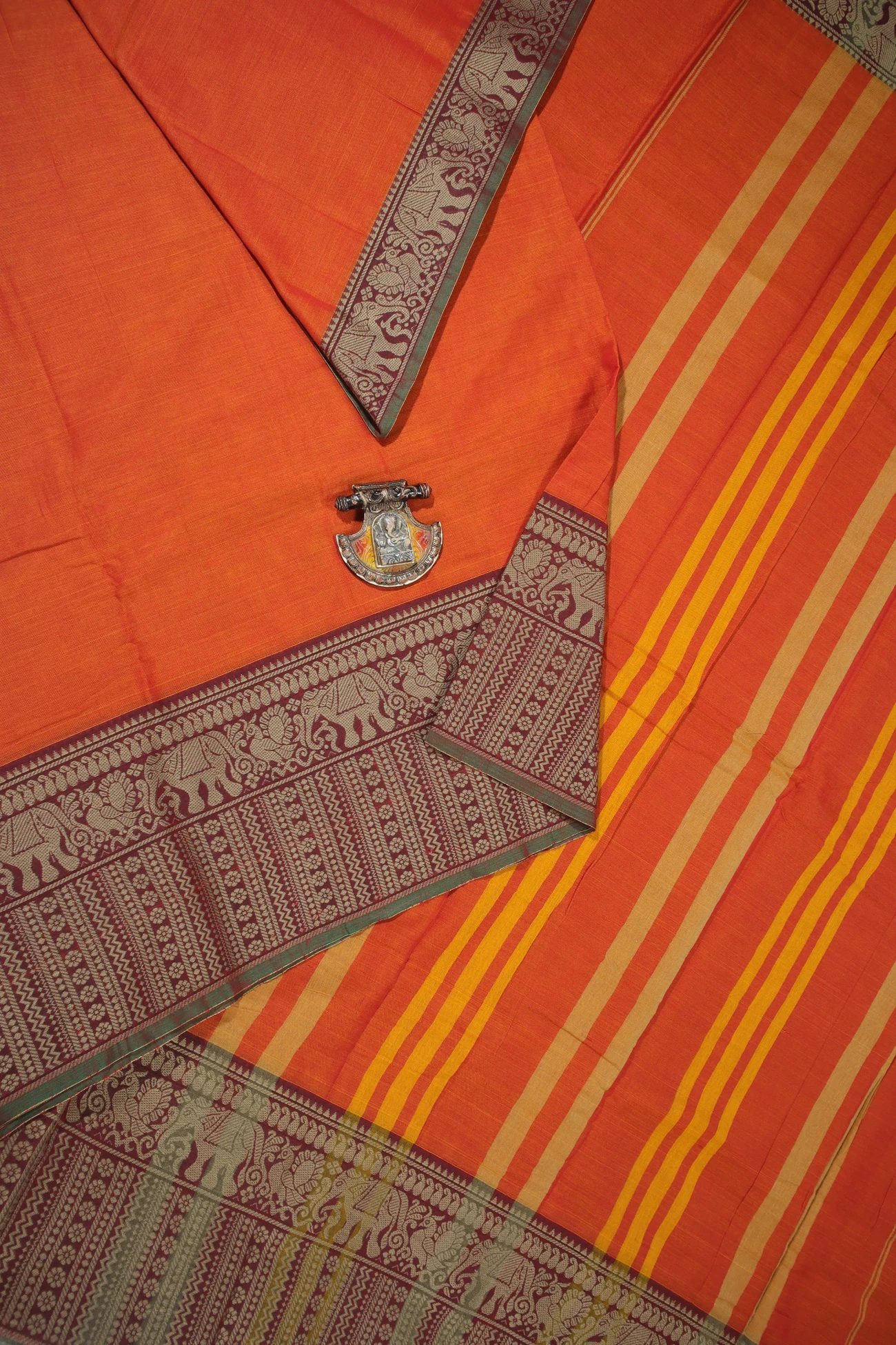 orange-elephant-peacock-narayanpet-sarees-pk002650-a