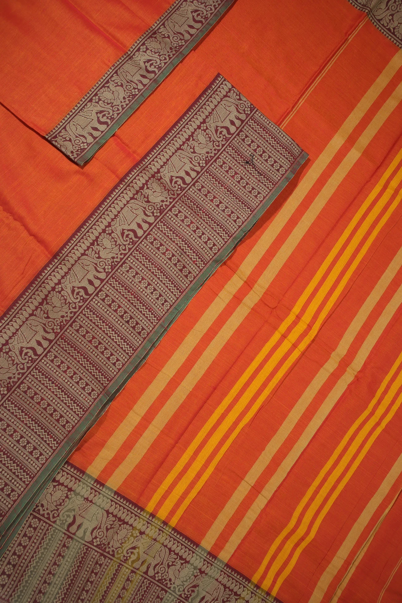 orange-elephant-peacock-narayanpet-sarees-pk002650-b