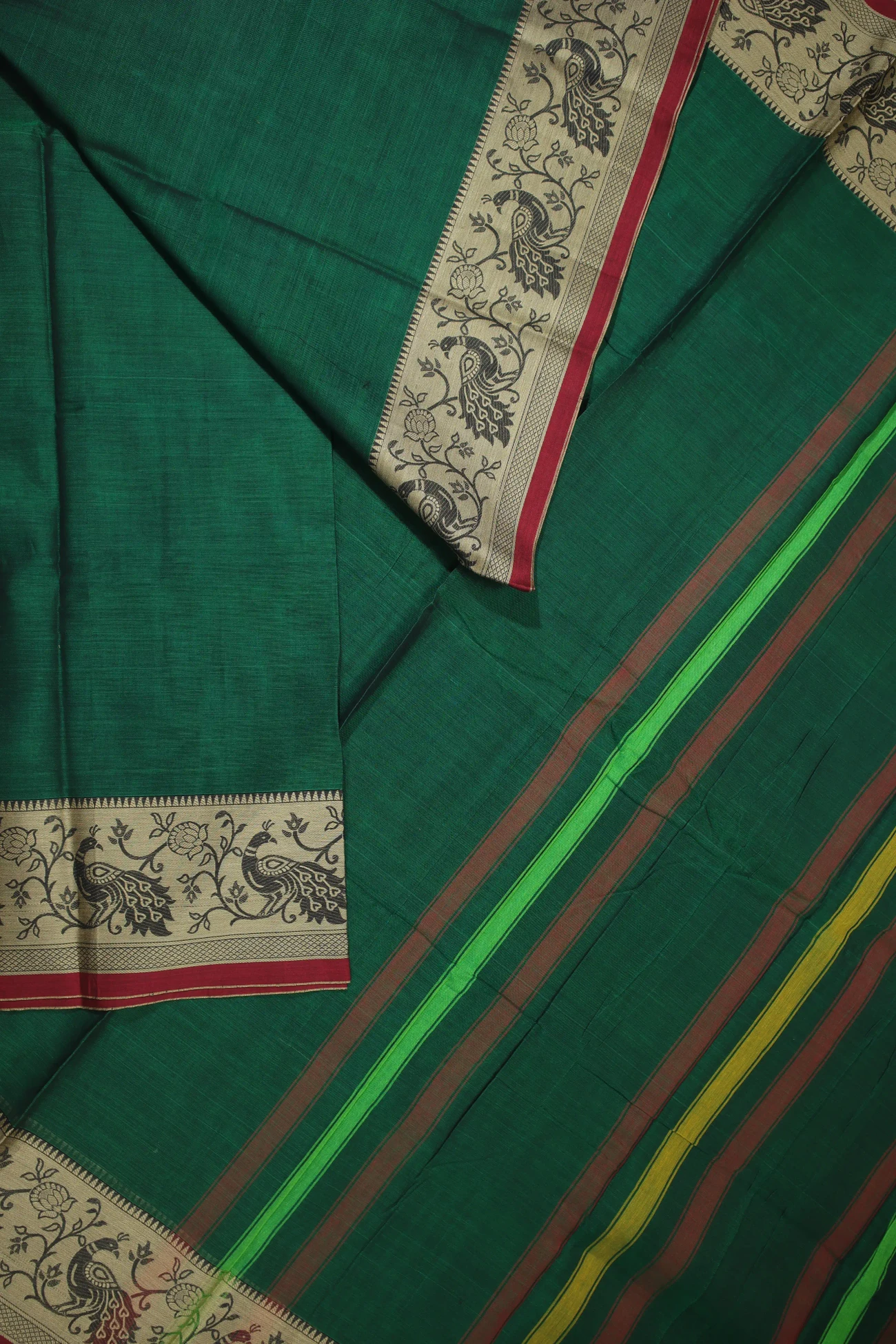 dark-green-peacock-narayanpet-sarees-pk002614-b