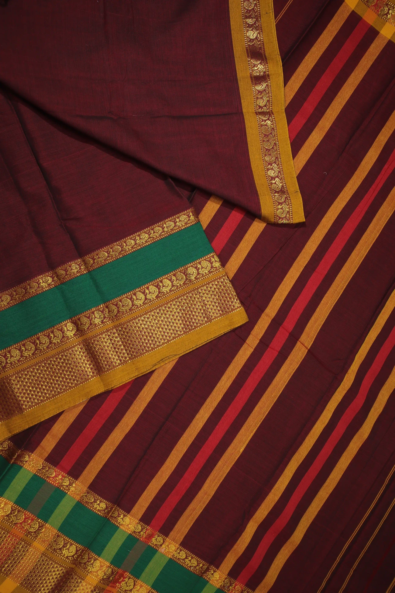 maroon-peacock-narayanpet-cotton-saree-pk002604-b