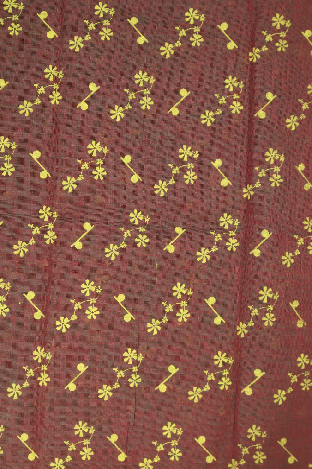 coffee-brown-flower-printed-cotton-fabric-prf000071-a