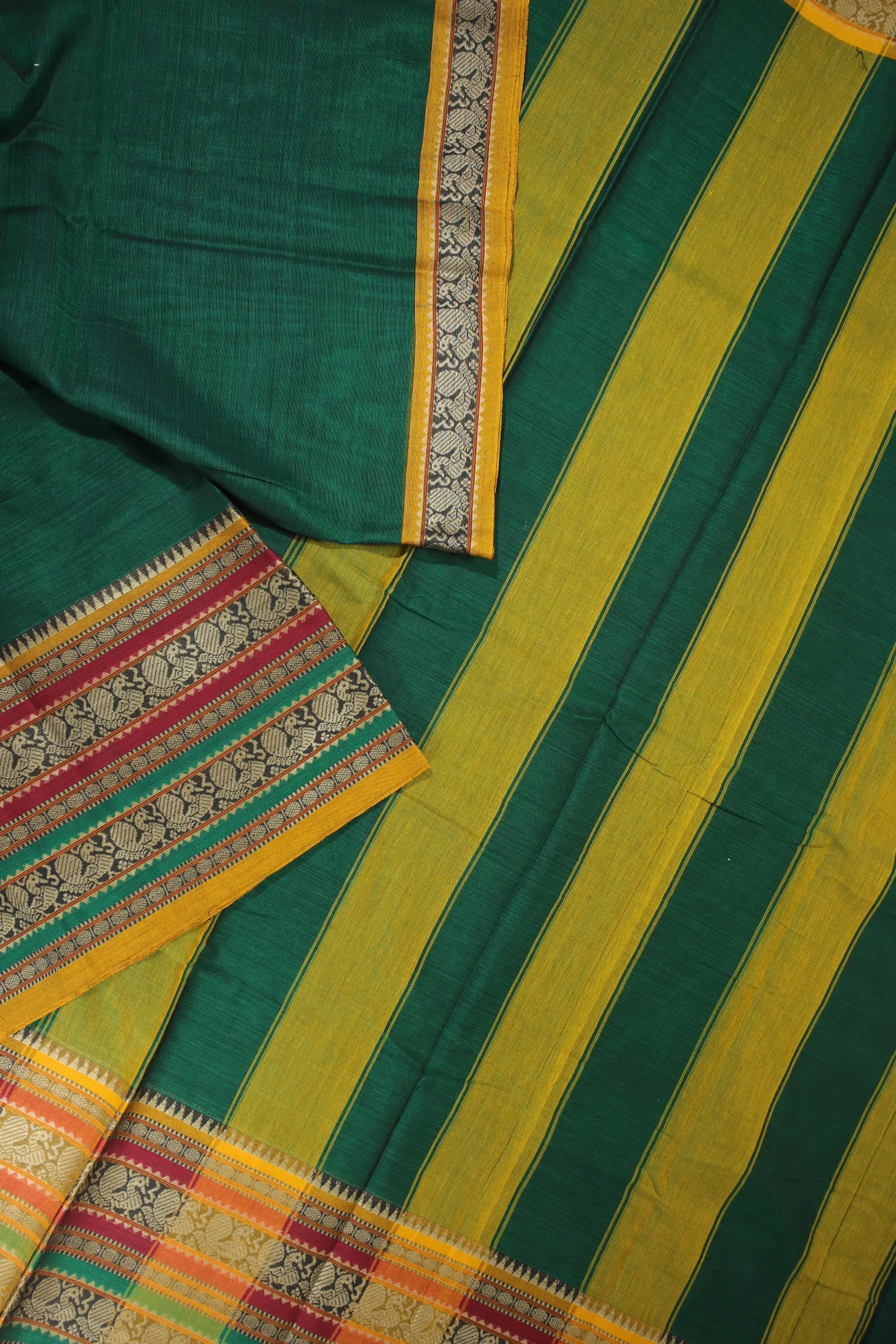 dark-green-ruthratcham-peacock-narayanpet-saree-pk002578-b