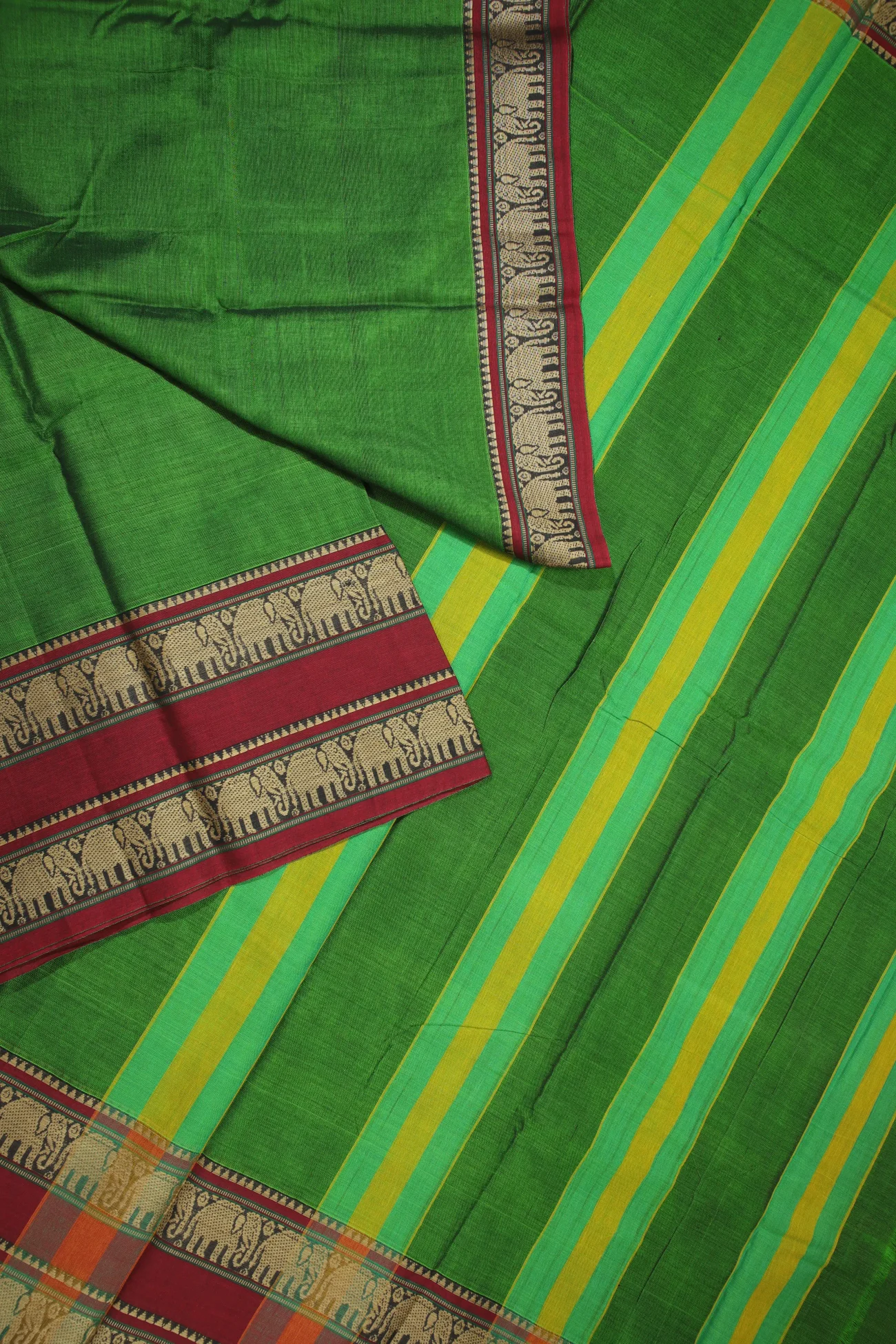 dark-green-elephant-narayanpet-saree-pk002480-b