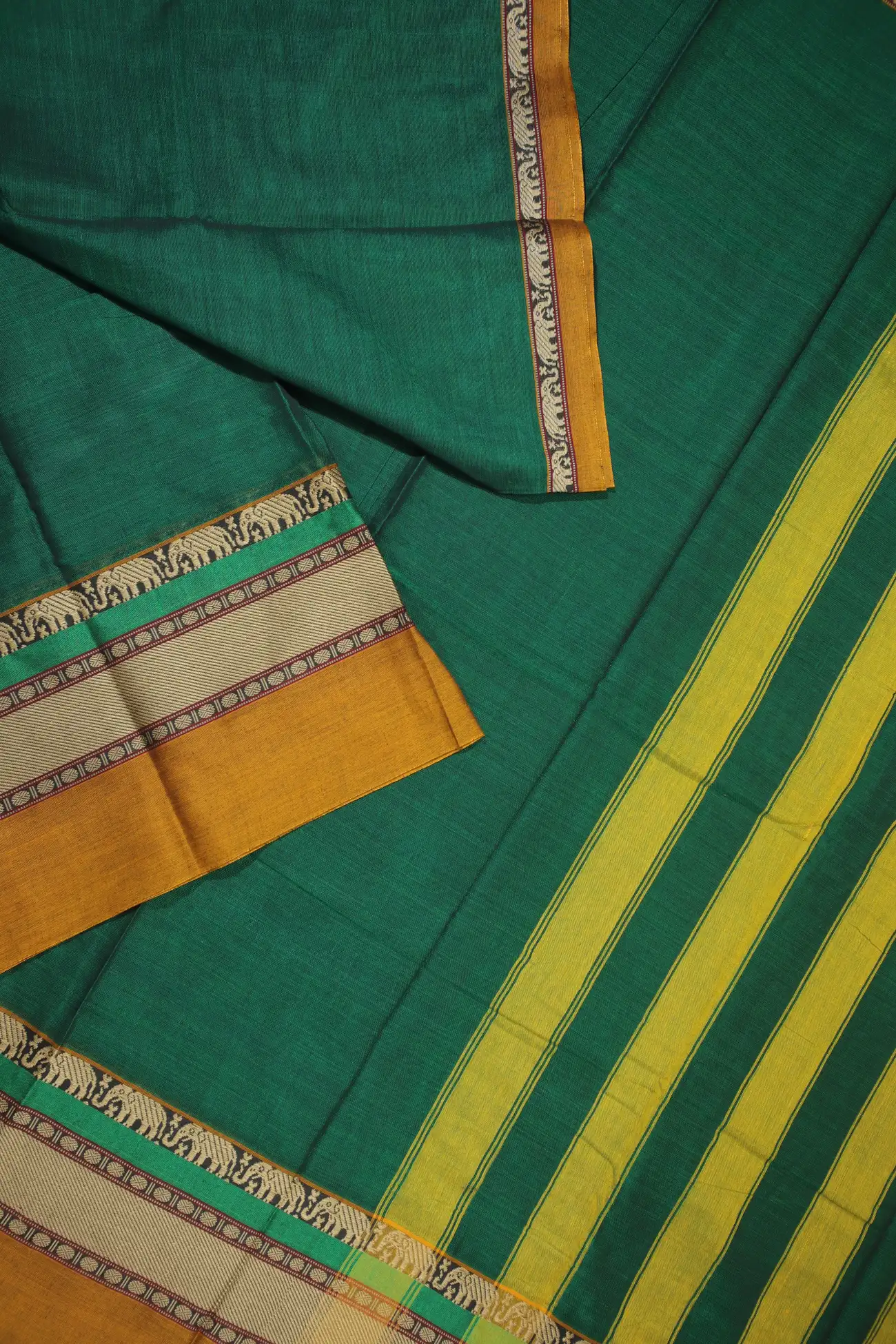 dark-green-elephant-narayanpet-saree-pk002654-b