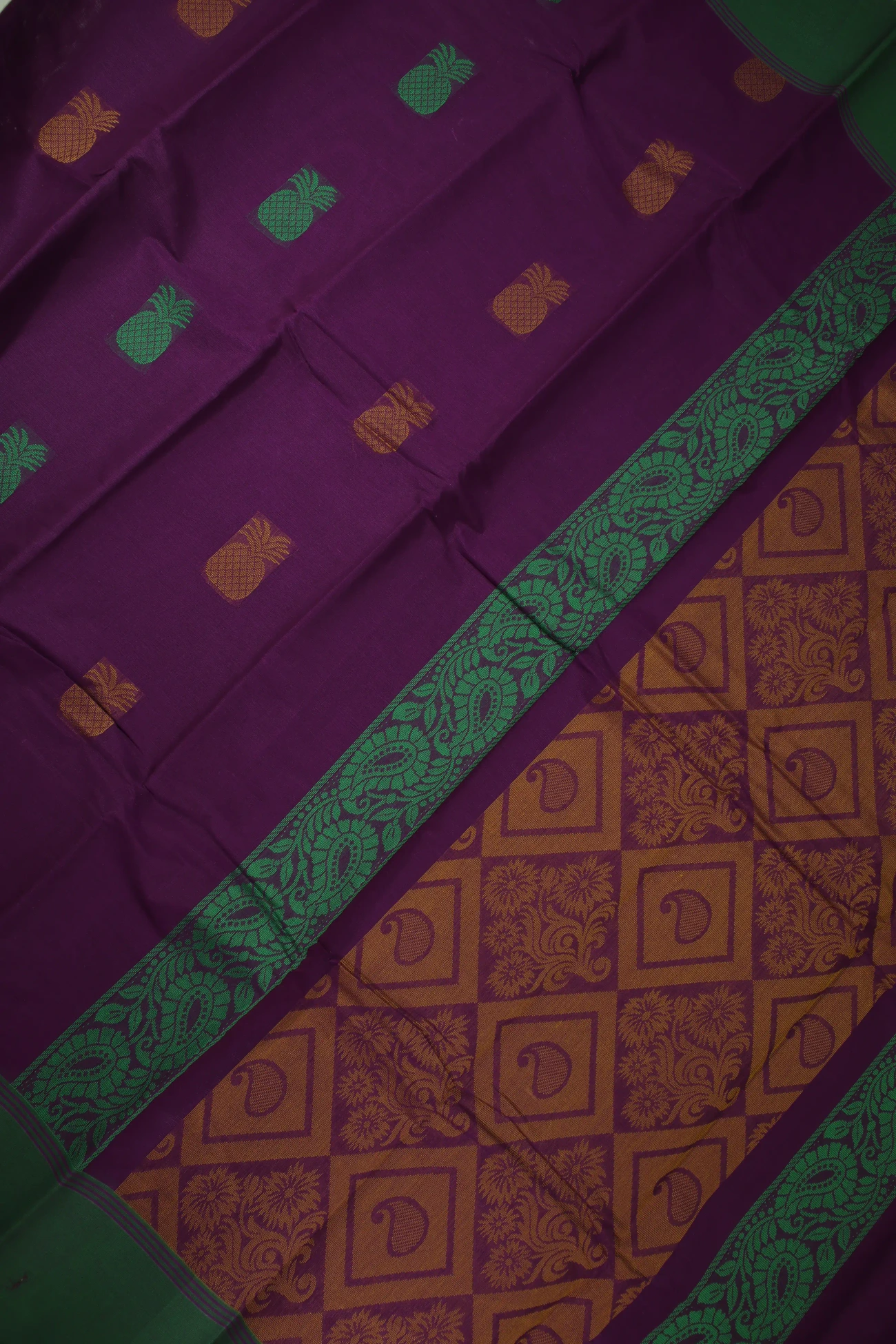 dark-maroon-pineapple-coimbatore-cotton-saree-cbe000060-b