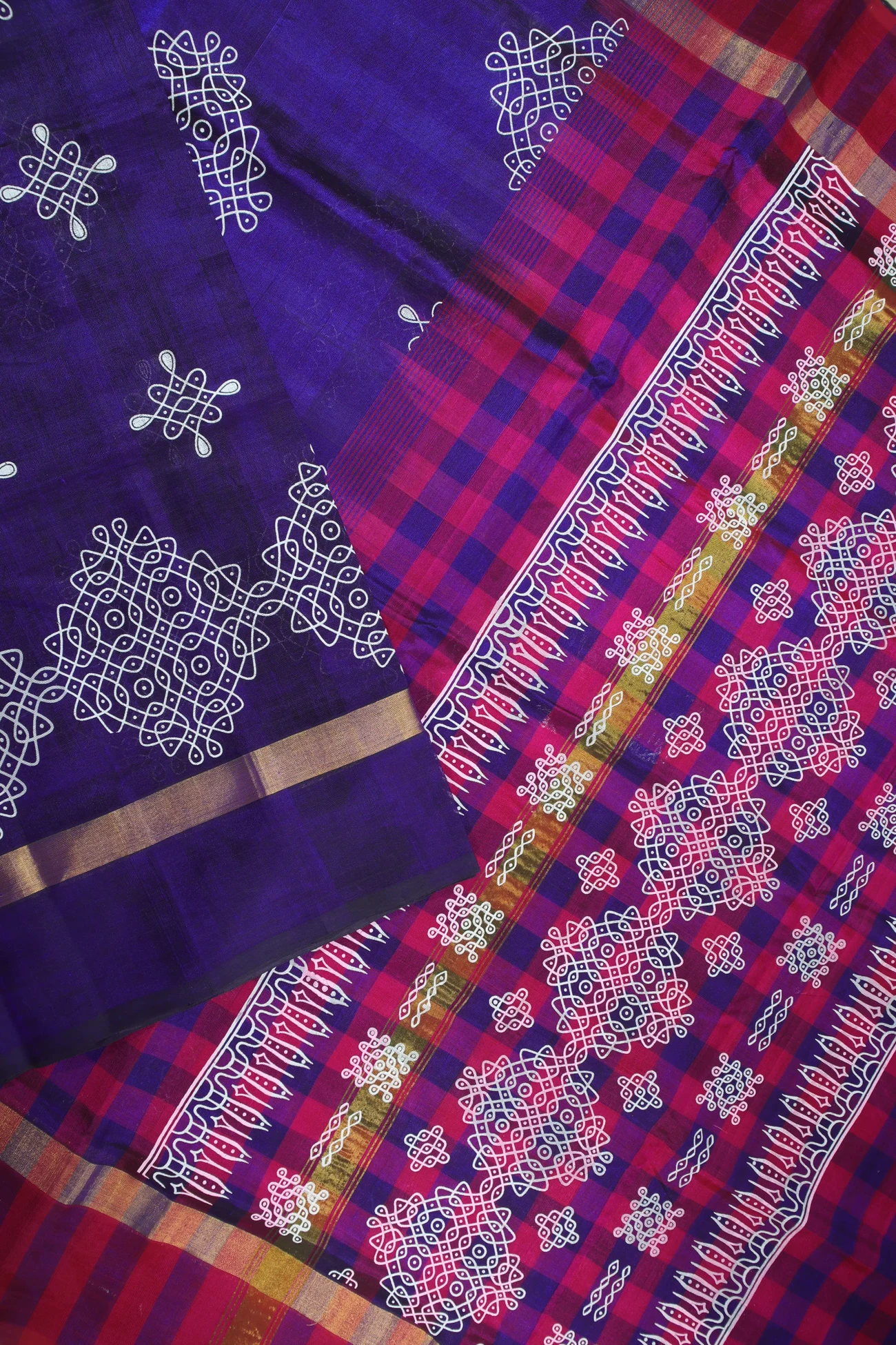 indigo-kolam-kanchi-silk-cotton-saree-sc002810-c