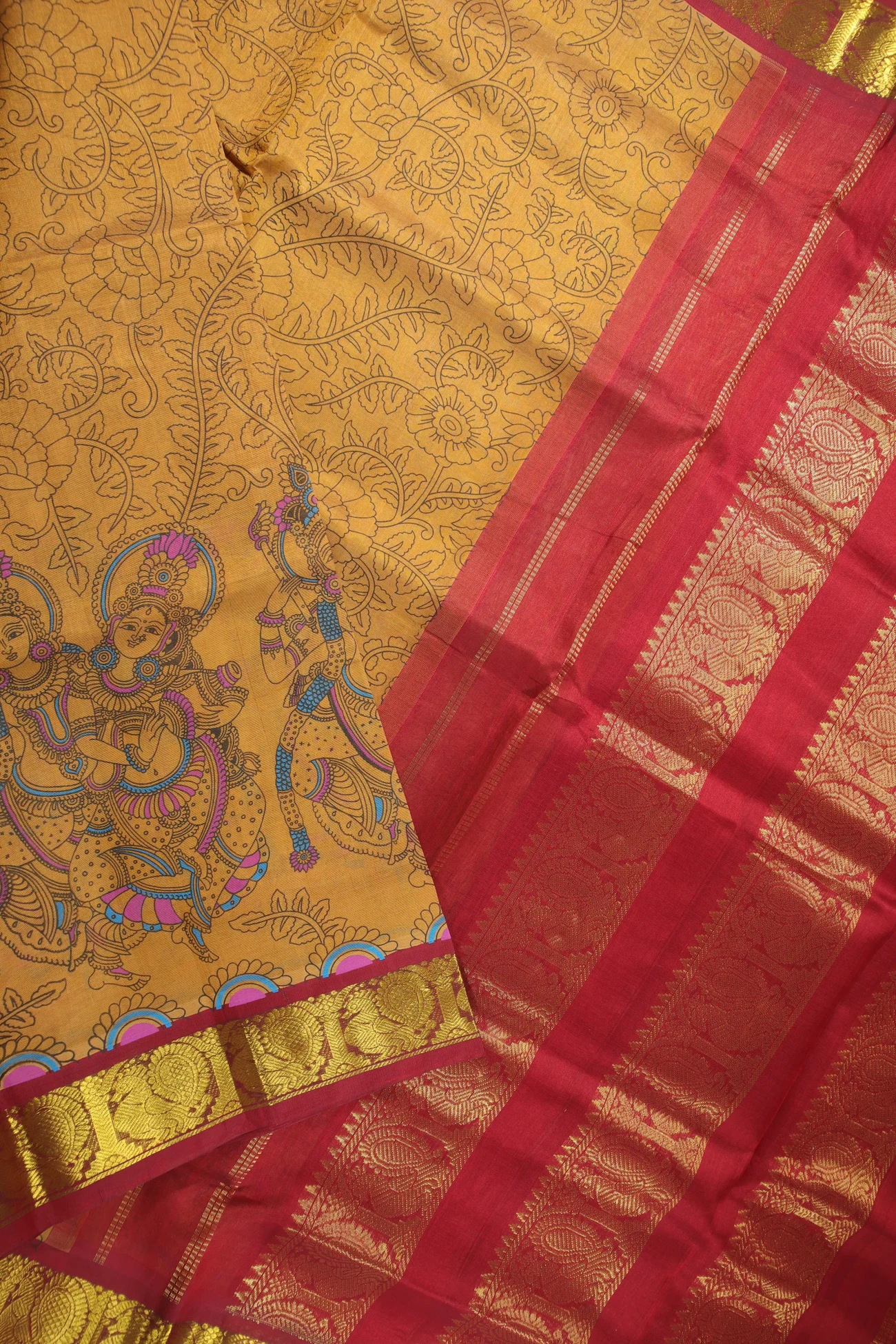 mustard-peacock-feather-doll-kanchi-silk-cotton-saree-sc002750-c